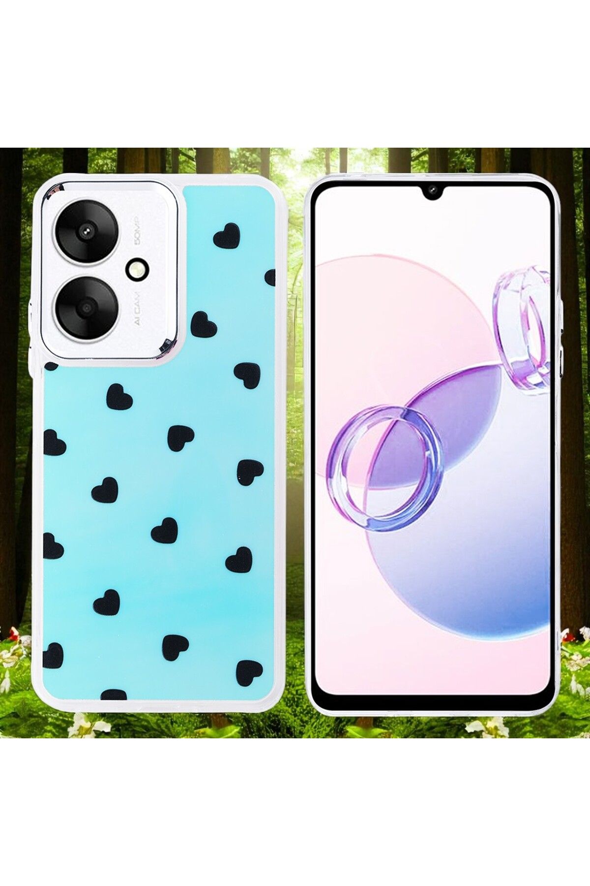 Hatreds Xiaomi Poco C65 Kılıf Figür Desenli Elde Kaymaz Soft Silikon Kapak