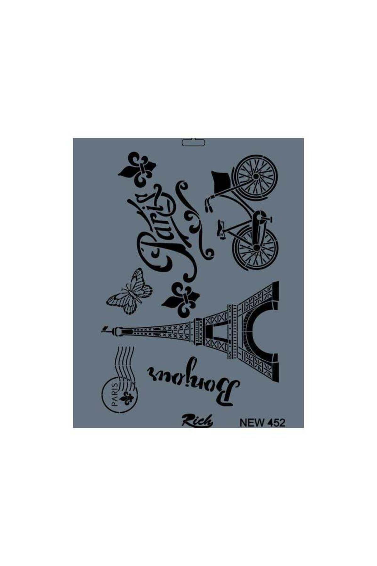 Emperium Rich New Seri N-452 Stencil 35x25 cm