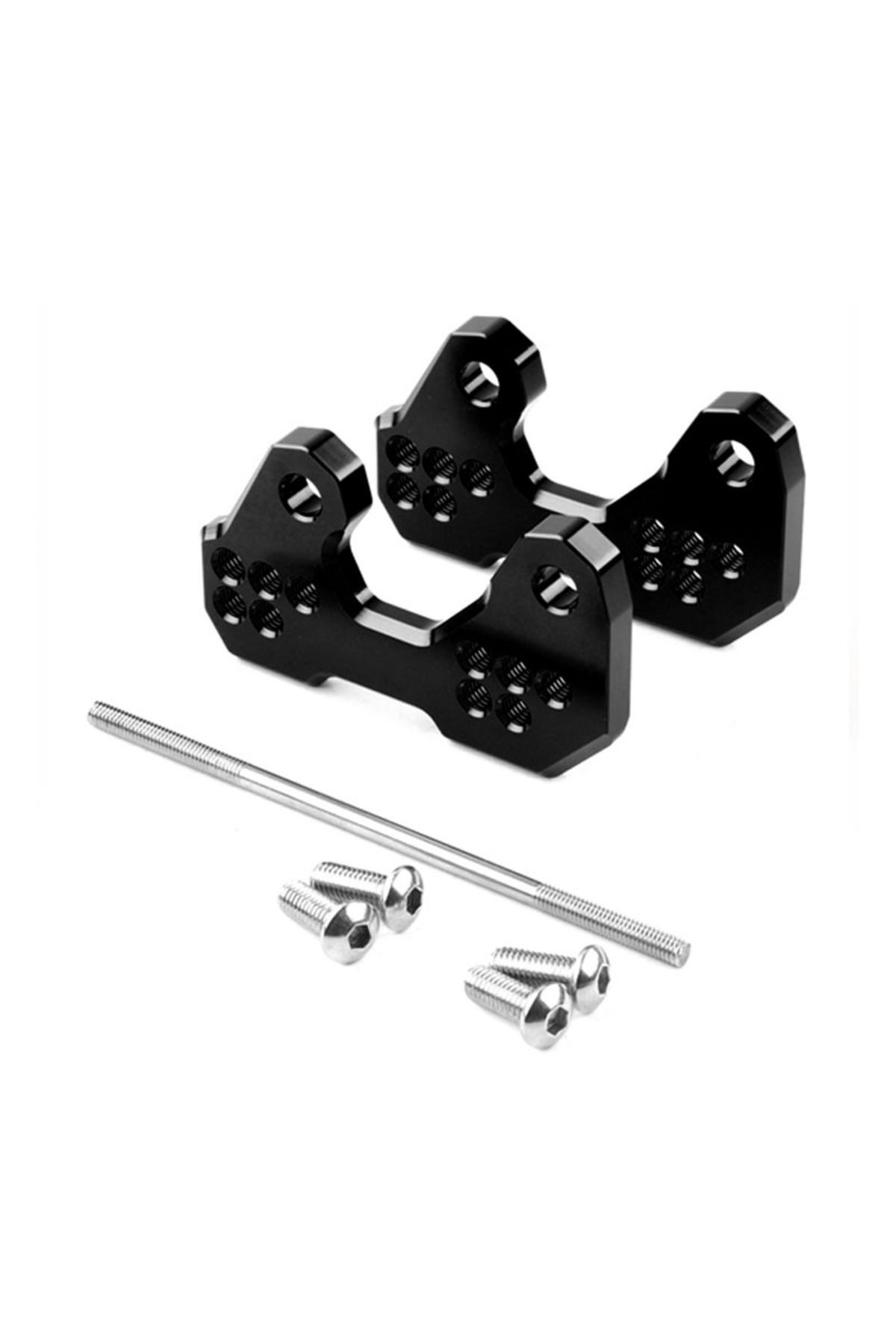 GOGOPREMİUM YAMAHA R25 - R3 SÜRÜCÜ BASAMAK BRAKETİ TAKIM SİYAH