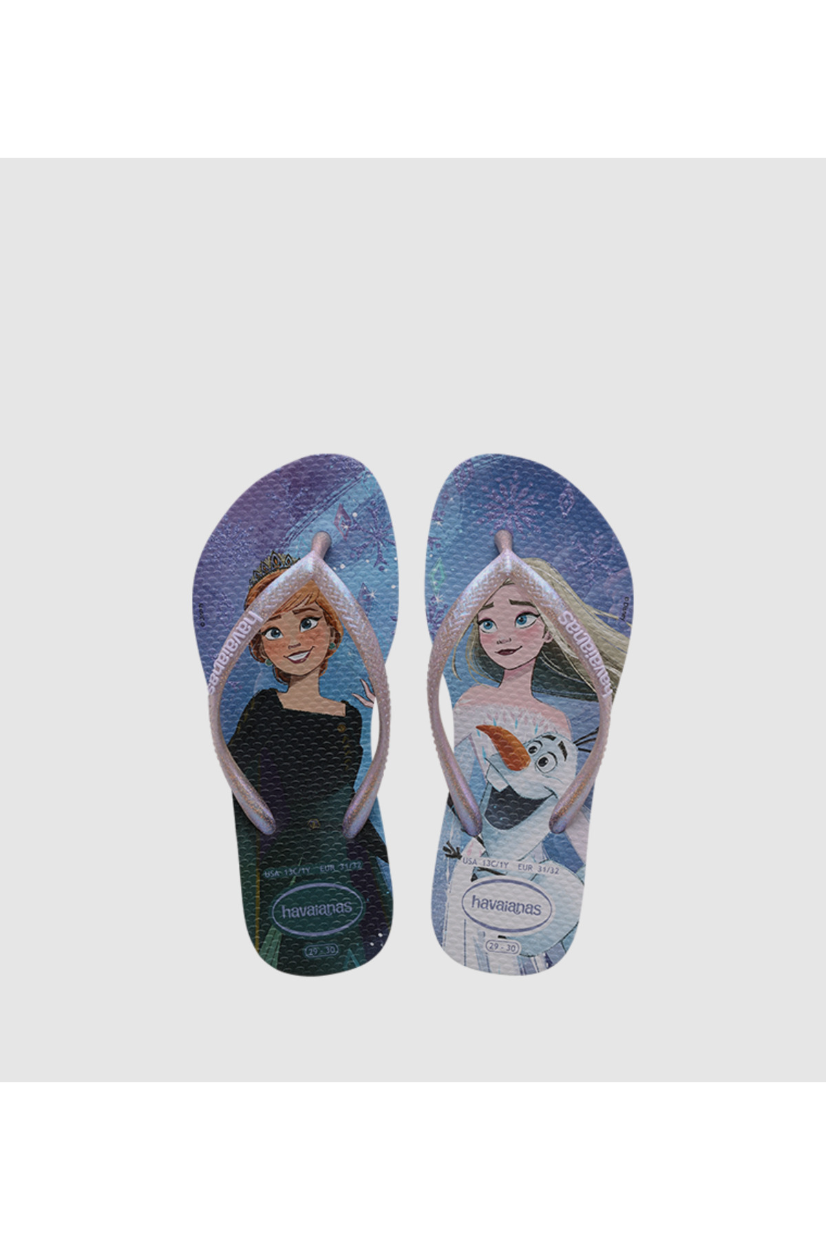 Havaianas-صندل هاف. كيدز سليم فروزن للأطفال باللون الأرجواني 4