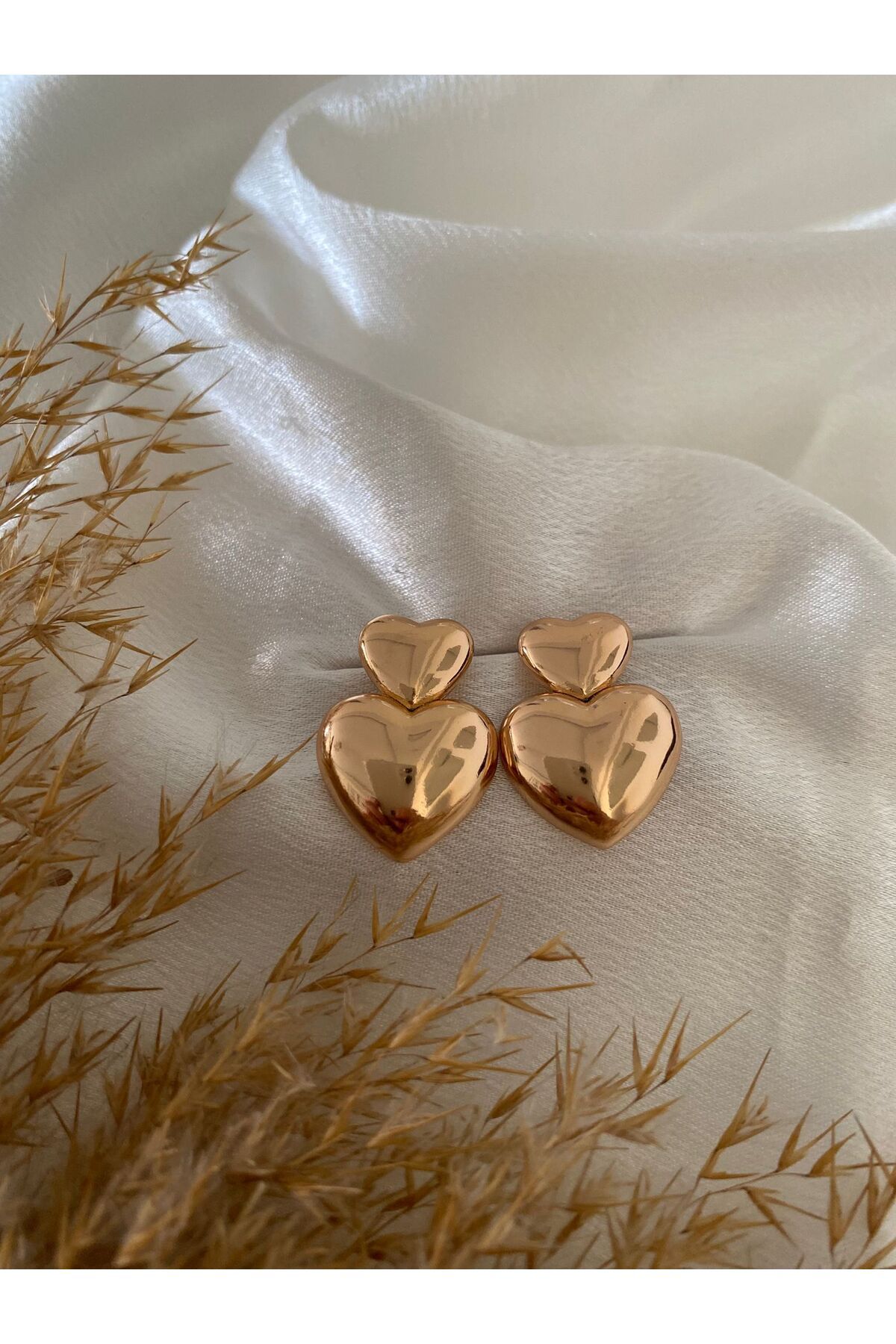 XUPING JEWELRY Kalp Çelik Küpe