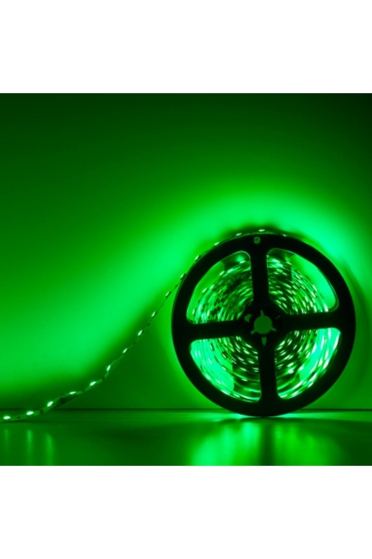 Cata 10 ÇİP İÇ MEKAN ŞERİT LED YEŞİL ( 12V - 7W/MT ) 5 METRE PAKETLİ