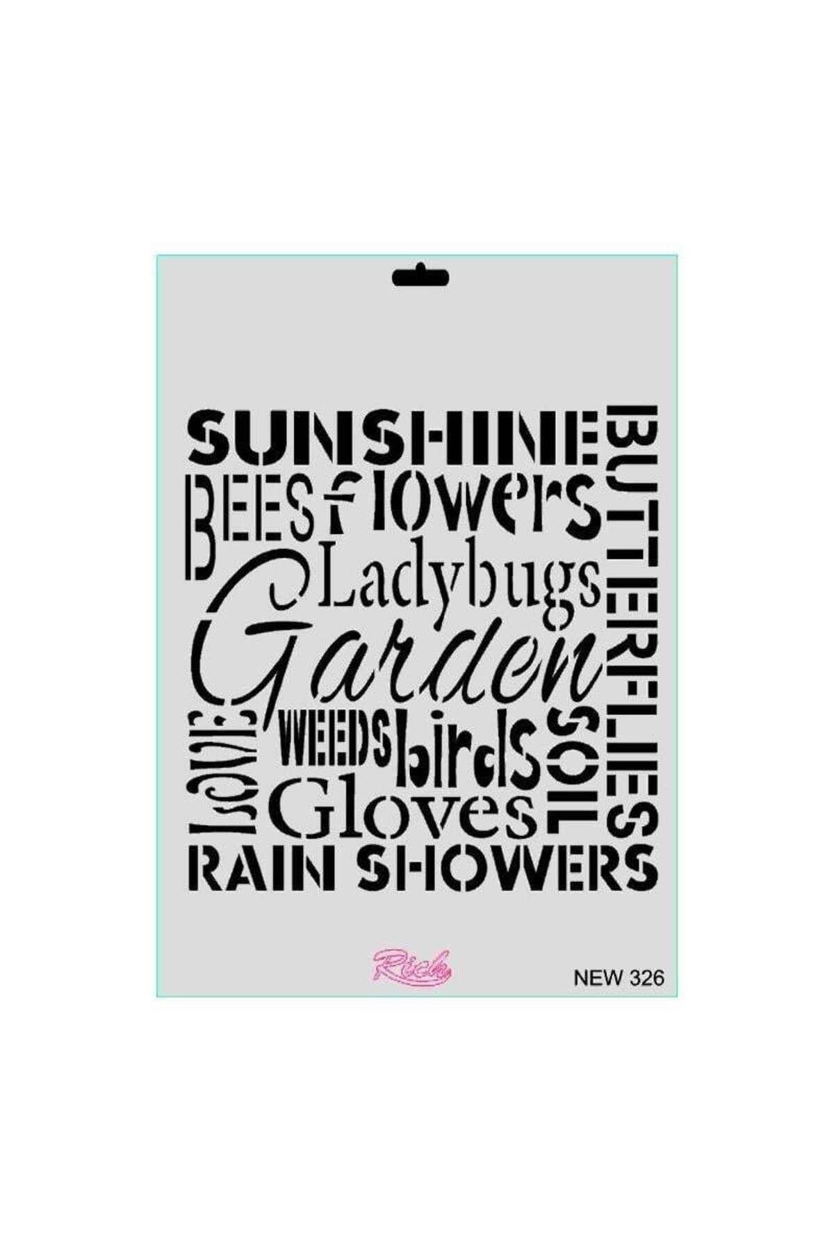 Emperium Rich New Seri N-326 Stencil 35x25 cm