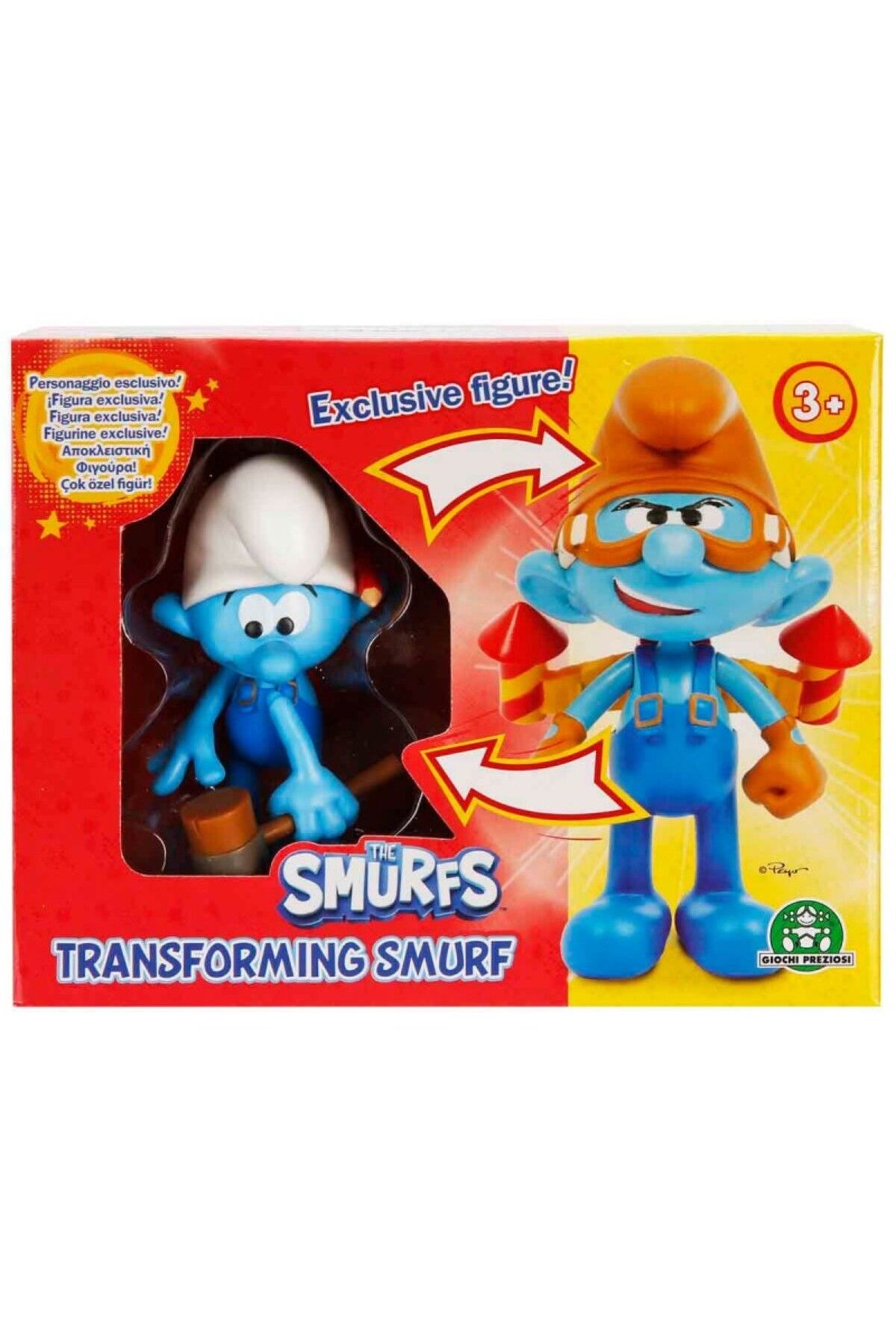 SYLVİOZA The Smurfs | Şirinler Dönüşen Figür 10 cm