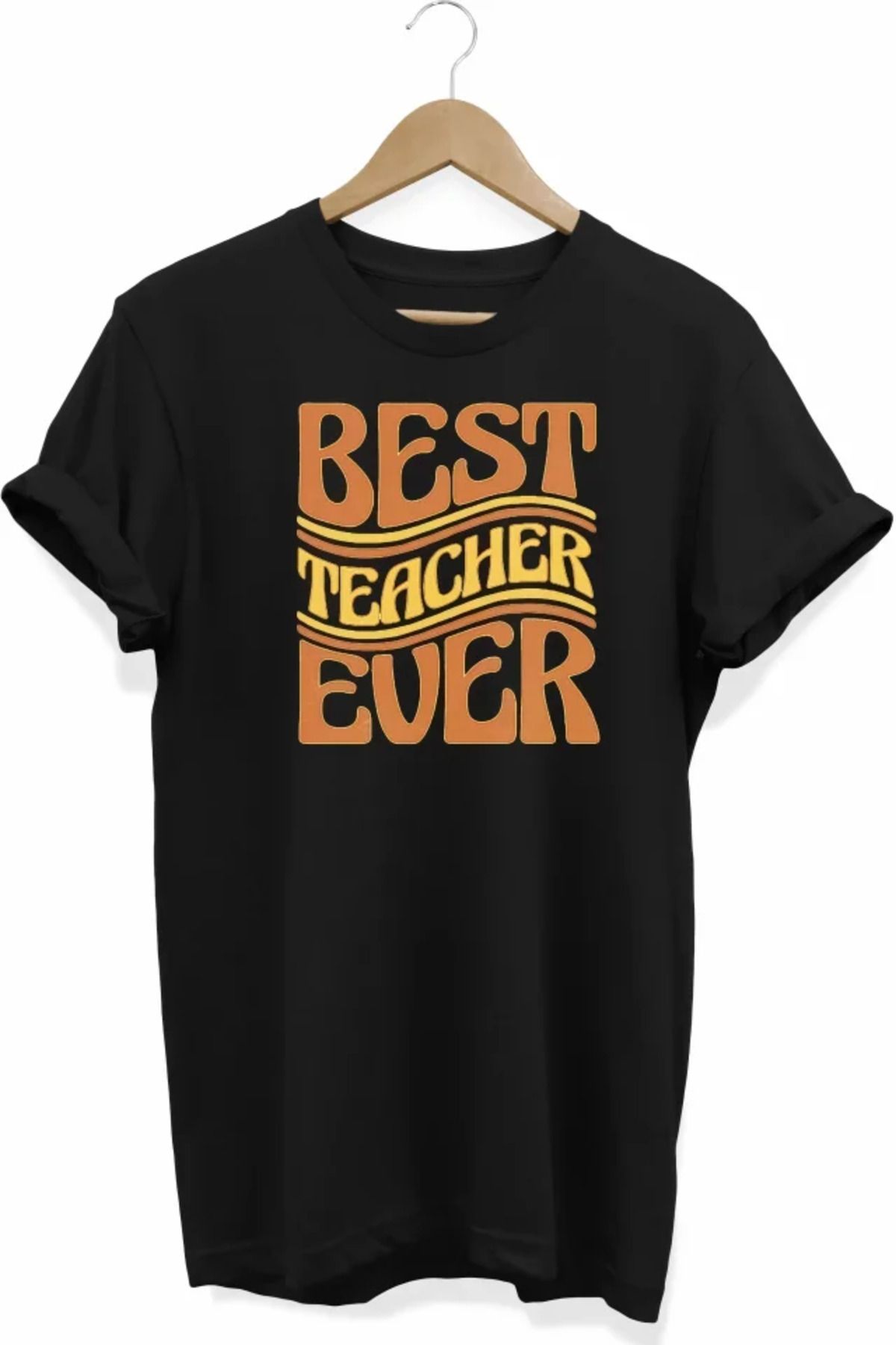 ETİLER COLLECTION 24 Kasım Öğretmenler Baskılı T-shirt - Siyah