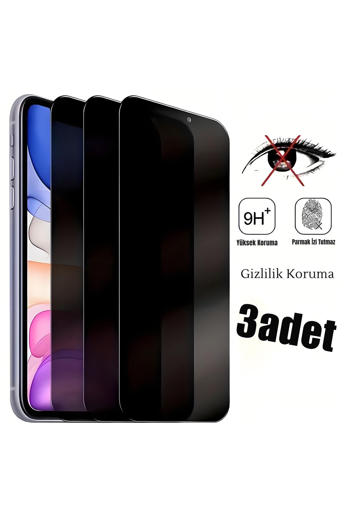 Store 3 Adet Iphone 15 Pro Max Hayalet Kırılmaz Cam Ekran iphone15 Pro Max Temperli Hayalet Ekran Koruyucu