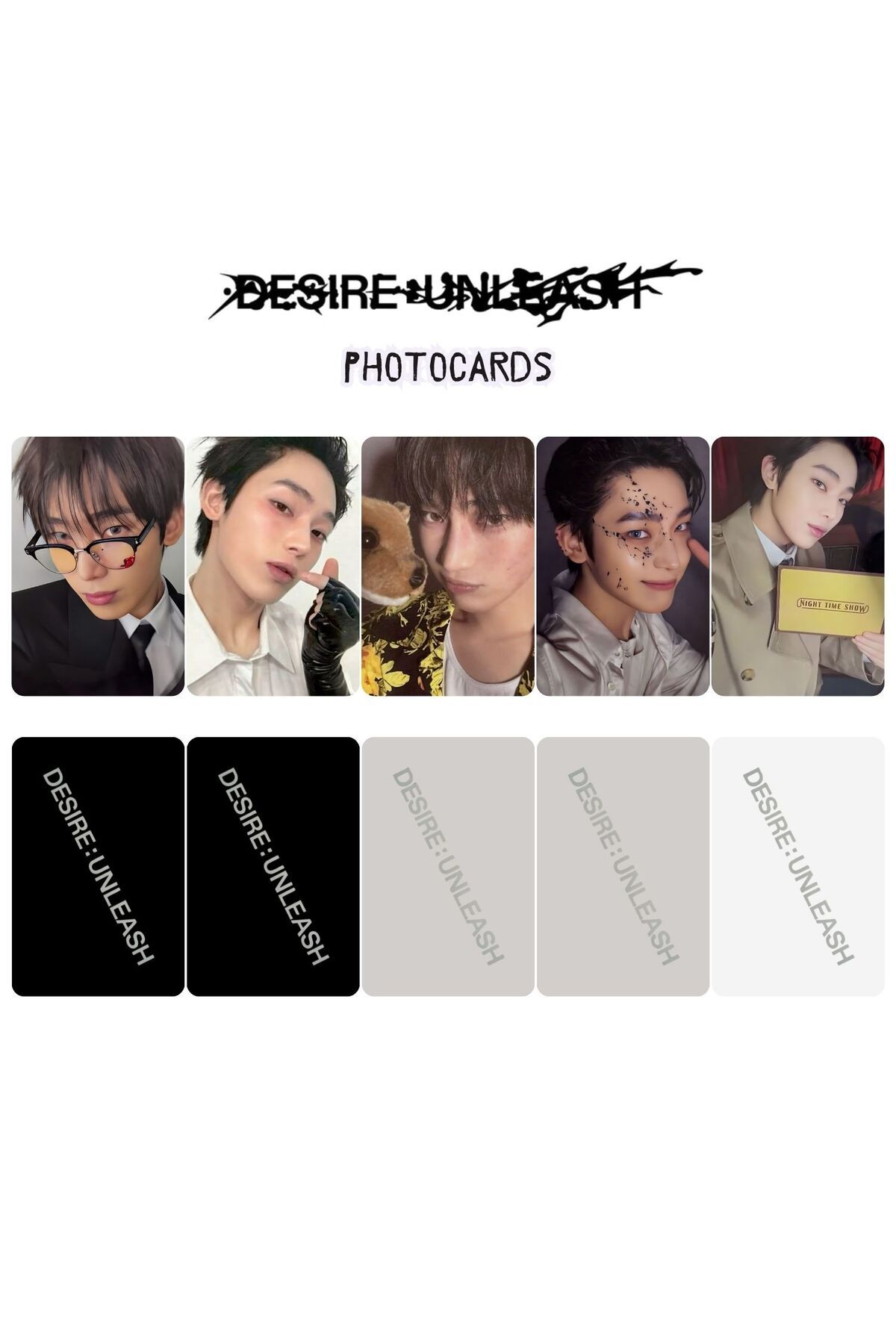 Kpop Dünyasi ENHYPEN Sunoo '' DESIRE : UNLEASH '' Photocards