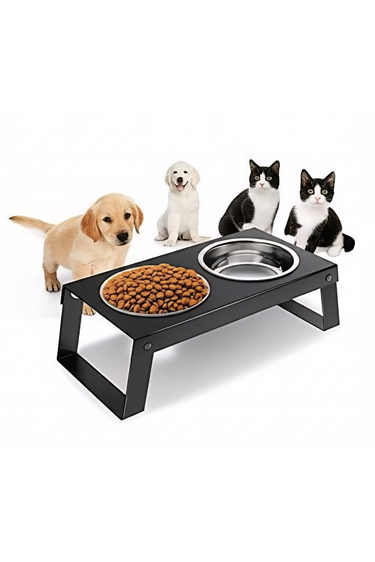VoomeDesign Çelik Kedi/Köpek Mama ve Su Kabı