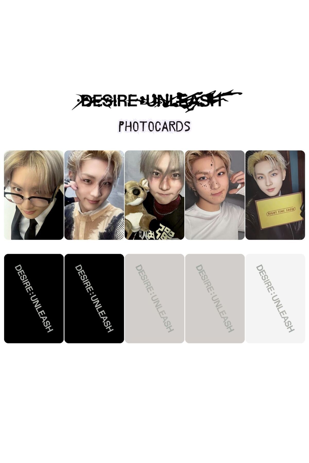 Kpop Dünyasi ENHYPEN Jungwoon '' DESIRE : UNLEASH '' Photocards