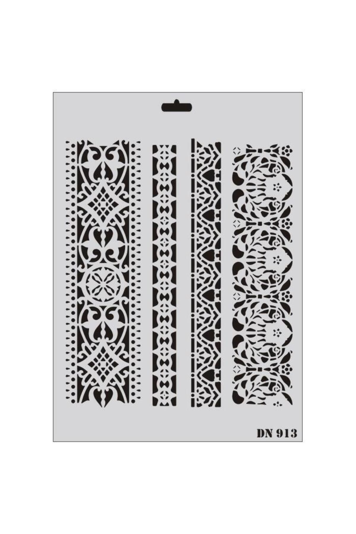 Emperium Dantel Seri DN-913 Stencil 35x25 cm