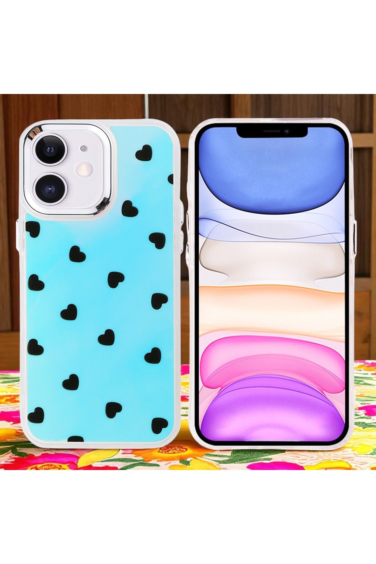 Hatreds Apple iPhone 11 Kılıf Figür Desenli Elde Kaymaz Soft Silikon Kapak
