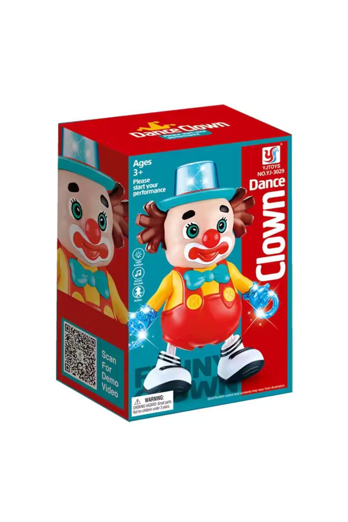 Generic-Dancing Clown/Joker Funny Perform With Flashing Lights and Sound 8