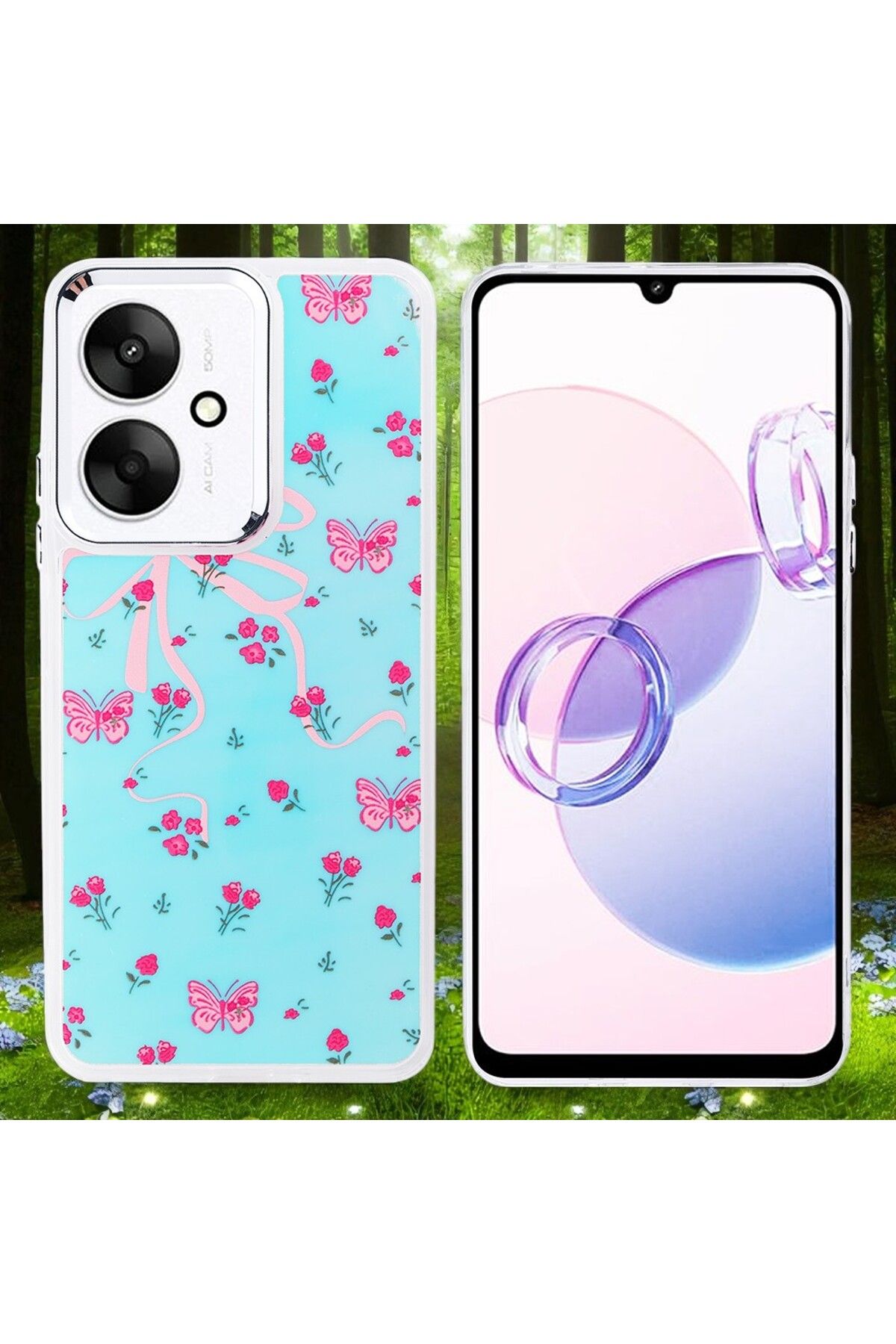 Hatreds Xiaomi Poco C65 Kılıf Figür Desenli Elde Kaymaz Soft Silikon Kapak