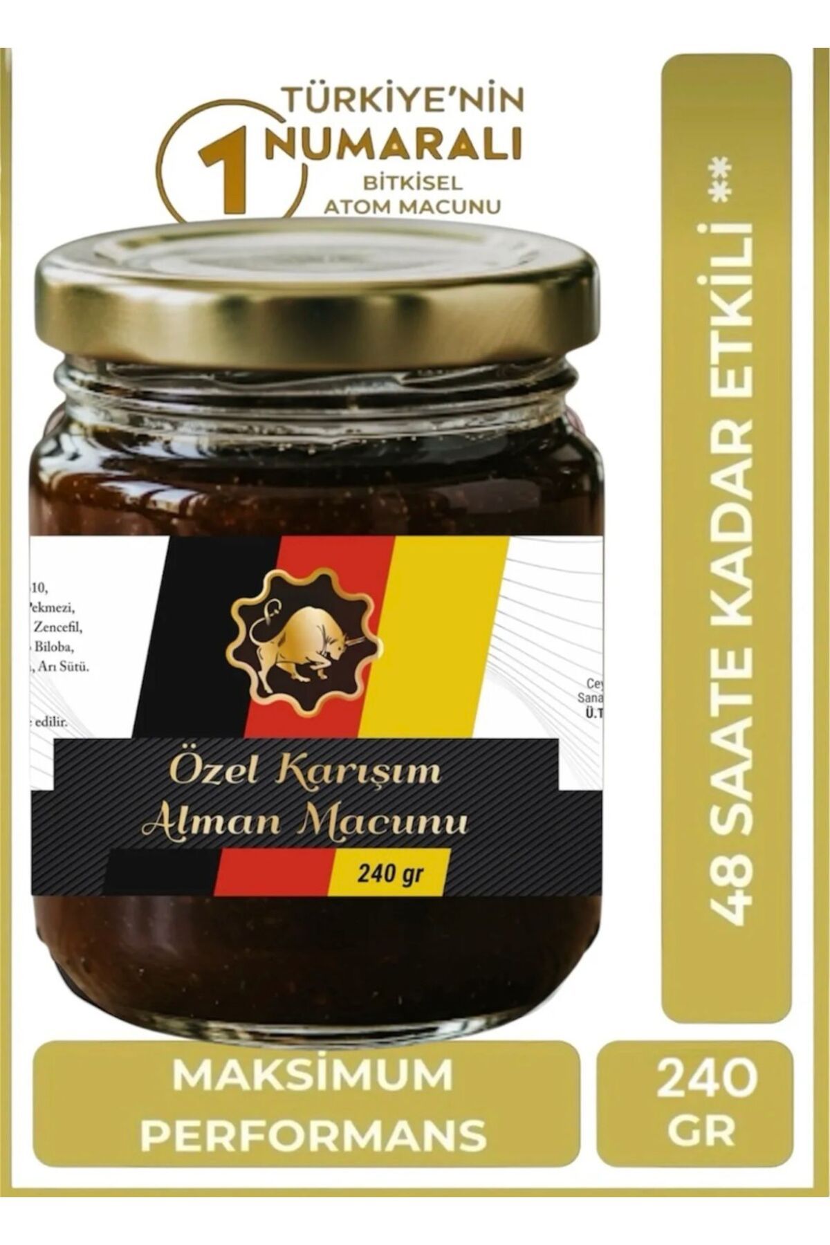 Alma n Macunu Güç ve Kuvvet Ginsengli 1 Kavanoz 240 gr