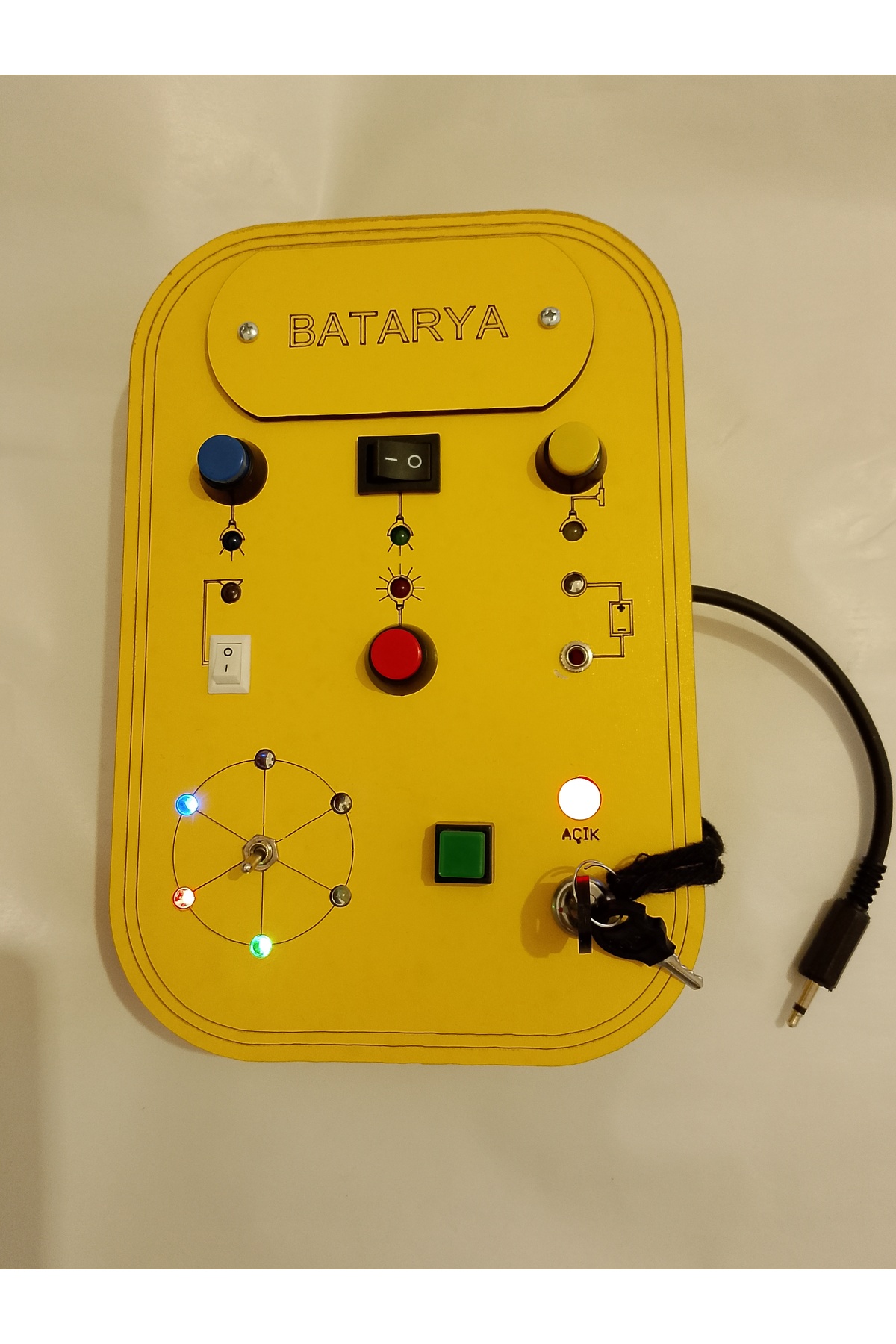 TLR hobi Montessori Çocuk Aktivite Duyusal Oyuncaklar Led'li Işık Kontrol Panosu Busy Board Ses Ve Işık fotoğrafı 3 (önizleme)