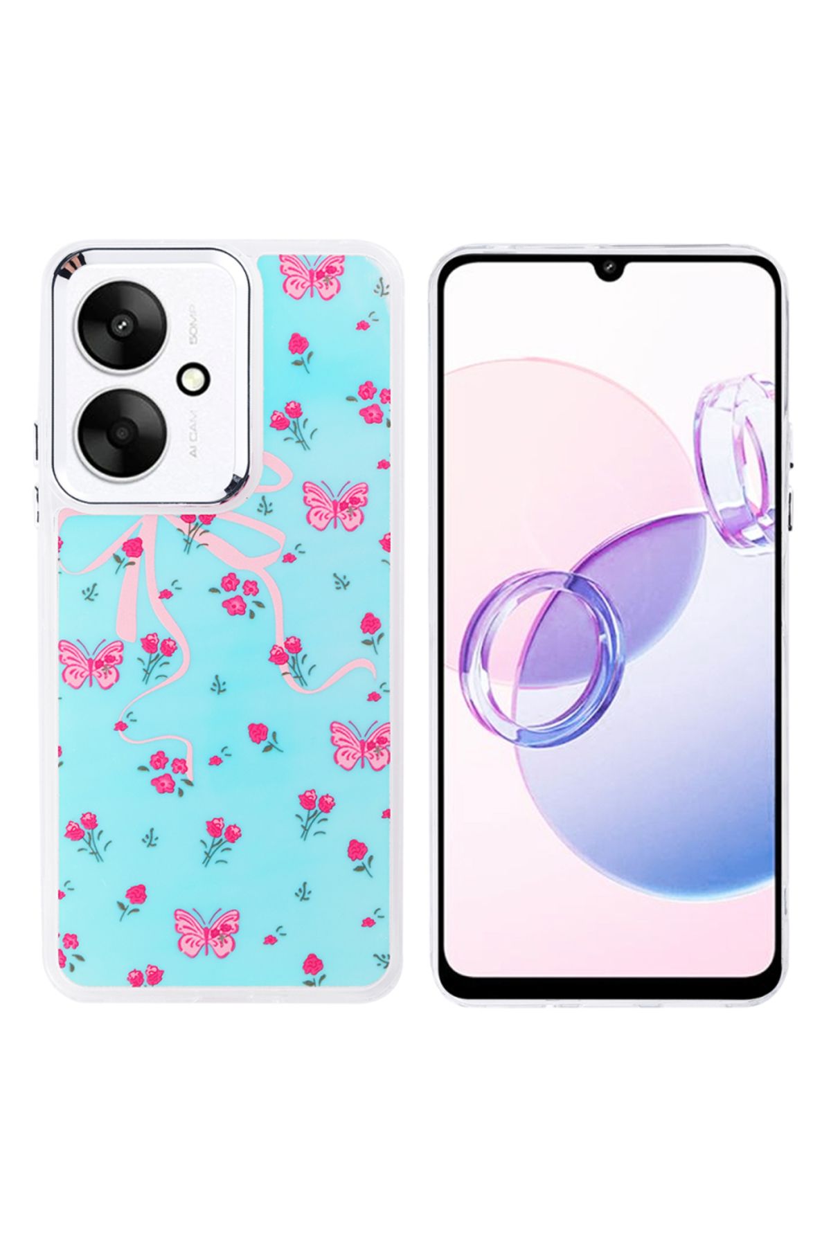Sphone Xiaomi Poco C65 Kılıf Kamera Çıkıntılı Korumalı Desenli Silikon Darbe Koruma Emici Sevimli Figürlü