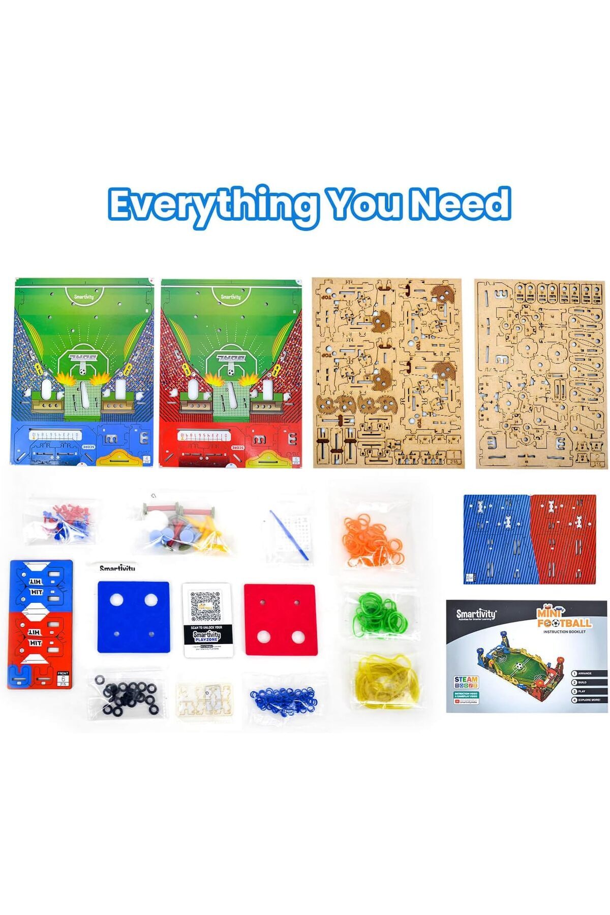 میز فوتبال مینیاتوری استم (STEM) دست‌ساز برای کودکان ۶ تا ۱۴ ساله