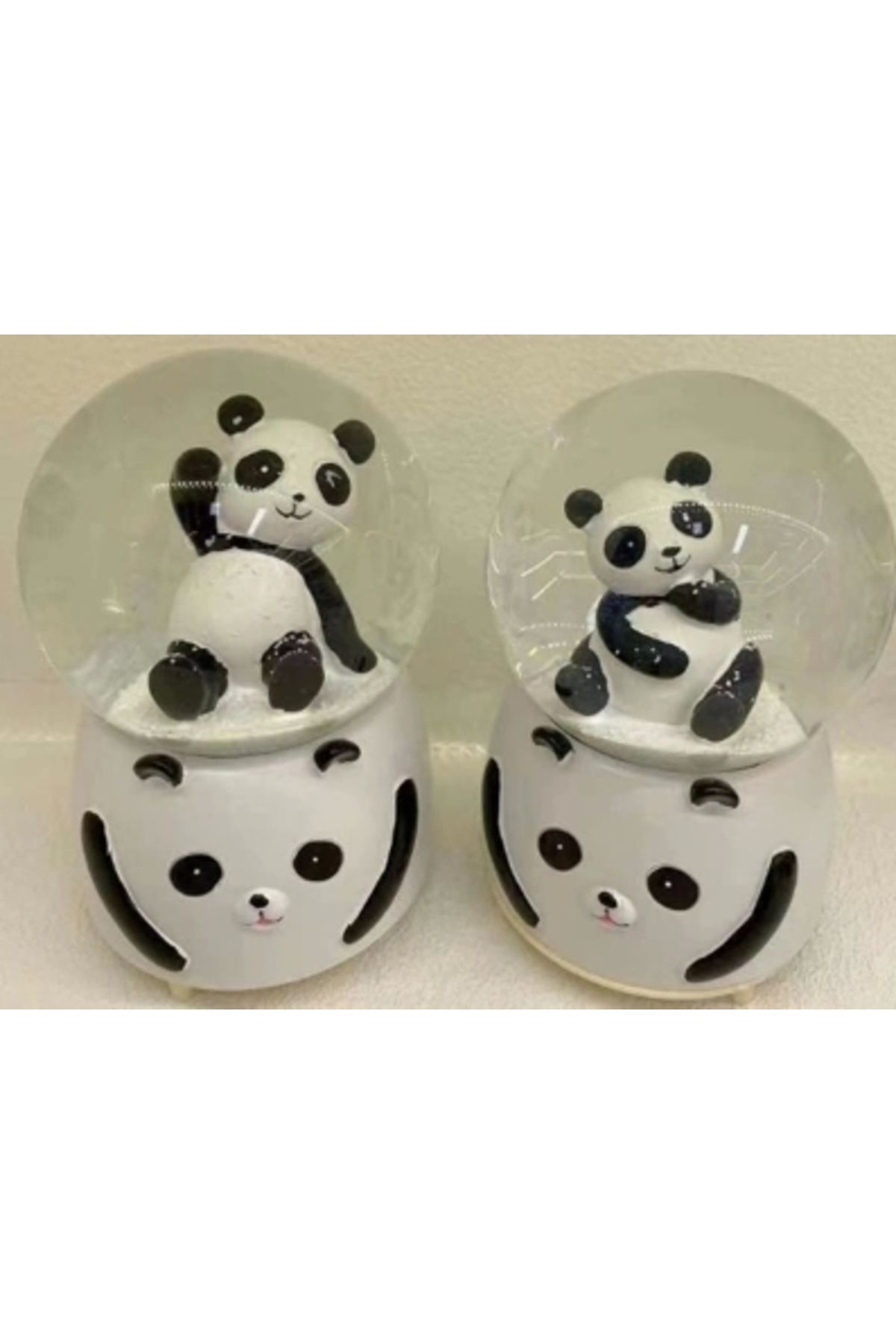 CANSA Siyah-beyaz Panda Kar Küresi Orta Boy