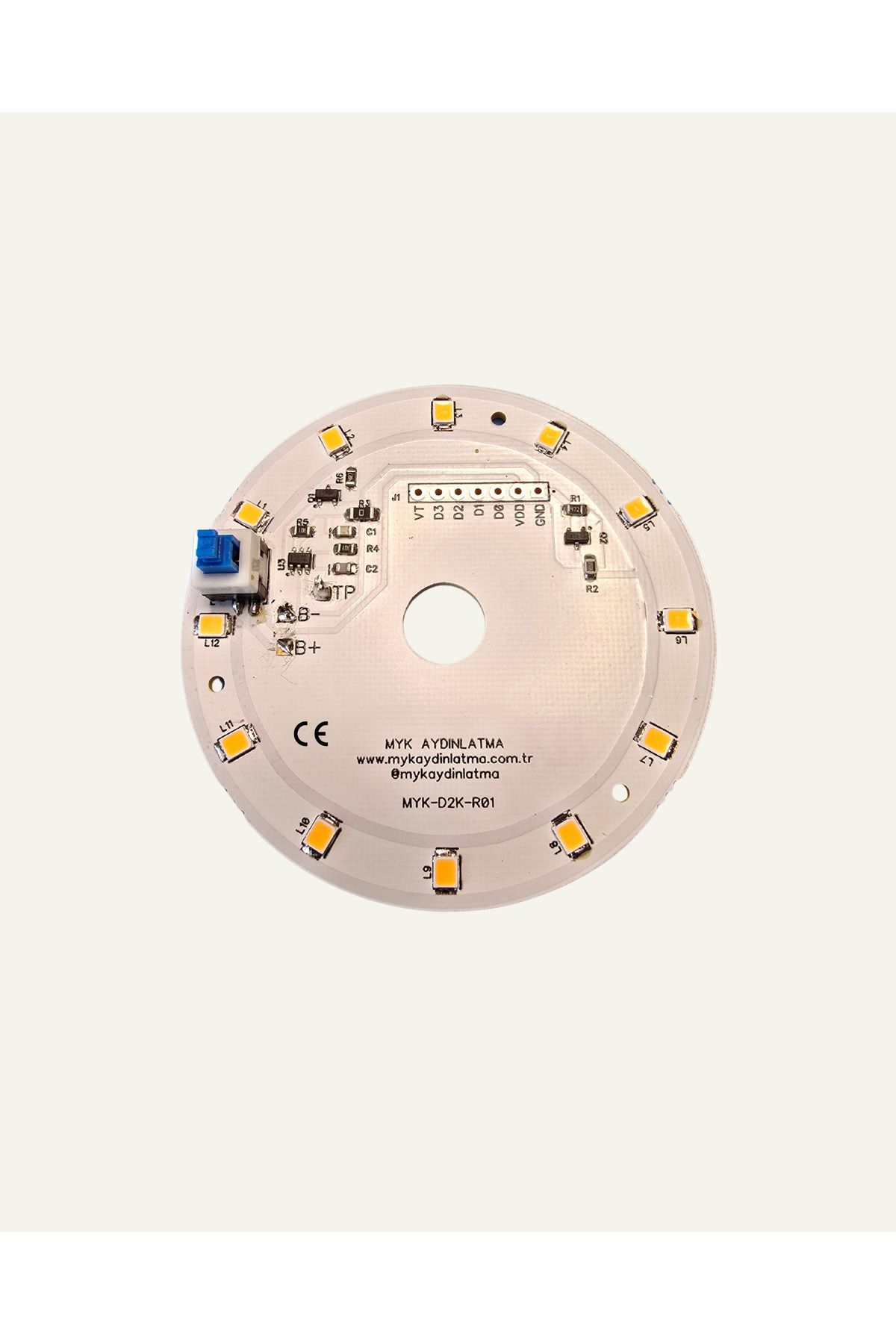 MYK AYDINLATMA MYK-D2K-01 3.7-5V Dokunmatik Aydınlatma PCB