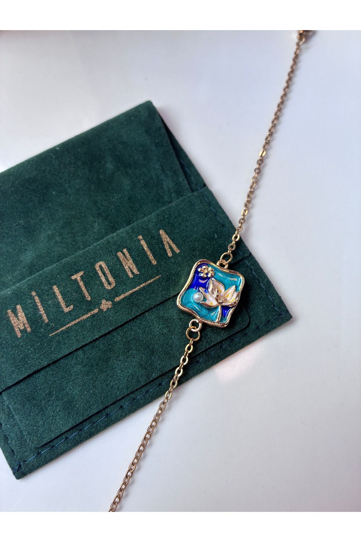 Miltonia Çiçek Çelik Halhal
