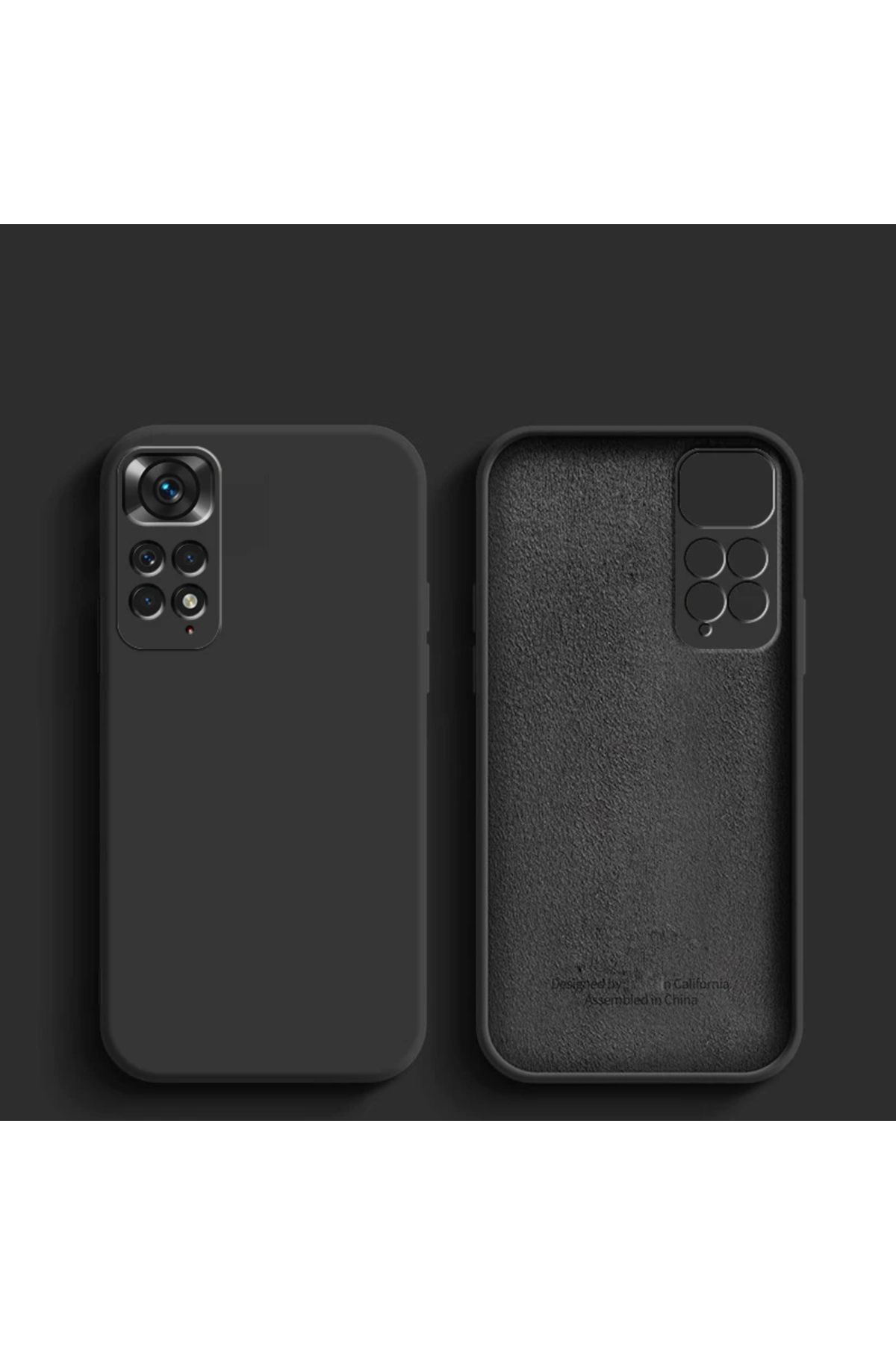 GRABONO Xiaomi Redmi Note 11 Pro Plus 5G Kılıf Kamera Korumalı Kadife İç Kaplama Mat Premium Seri