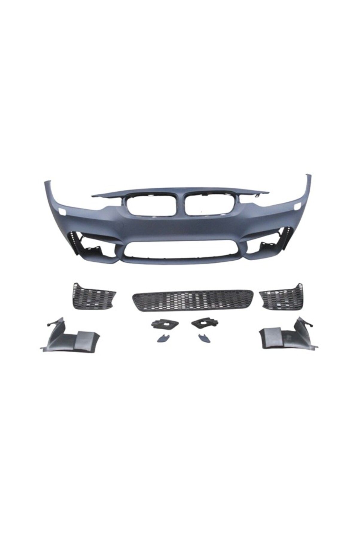 FAM Bmw 3 Seri F30 12/18 Ön Tampon (Sis Deliksiz Kapak/ızgaralı/f.yık.lı) (M3/style)