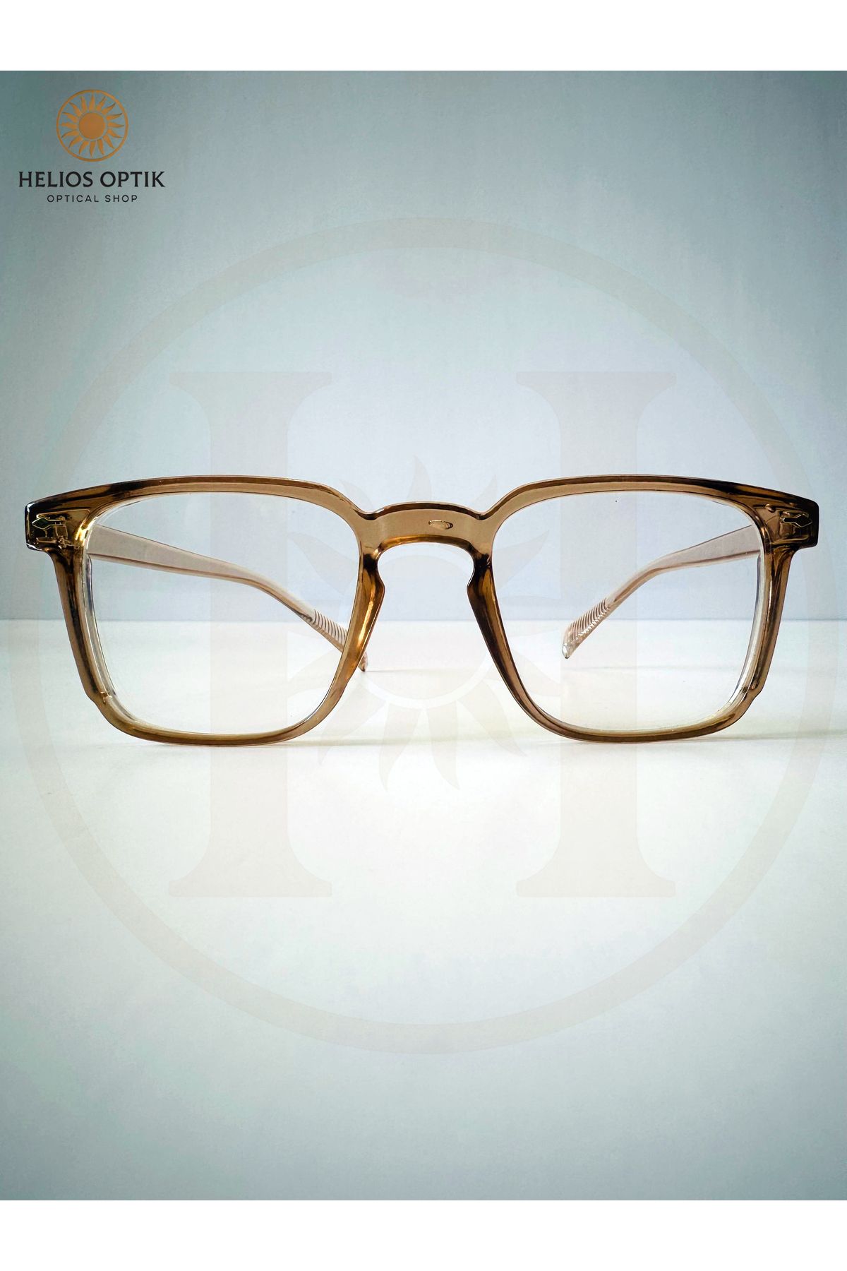 Helios Optik “Amber Frame” Şeffaf Karamel Gözlük