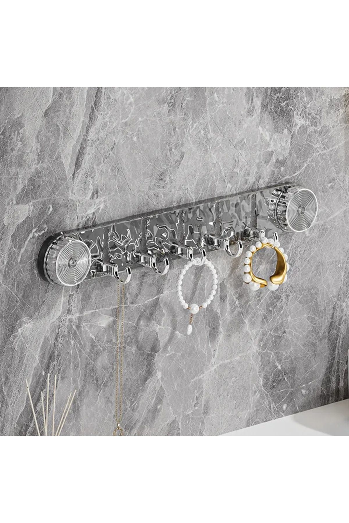 teknotrust Pratik ve güçlü vantuzlu çok amaçlı askı, mutfak ve banyo kullanımı için ideal