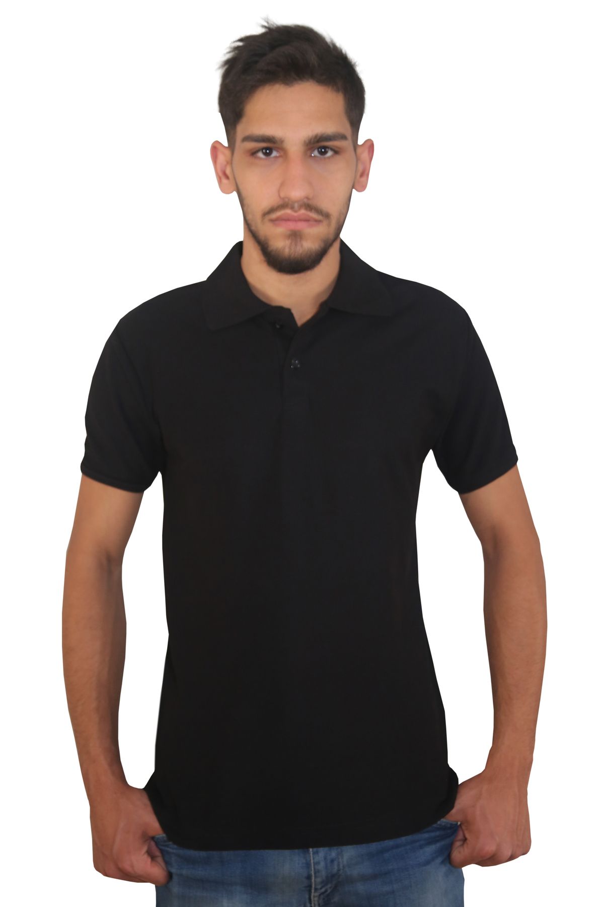 Devrim Wear Erkek Polo Yaka Penye %100 Pamuklu Düğmeli T-Shirt