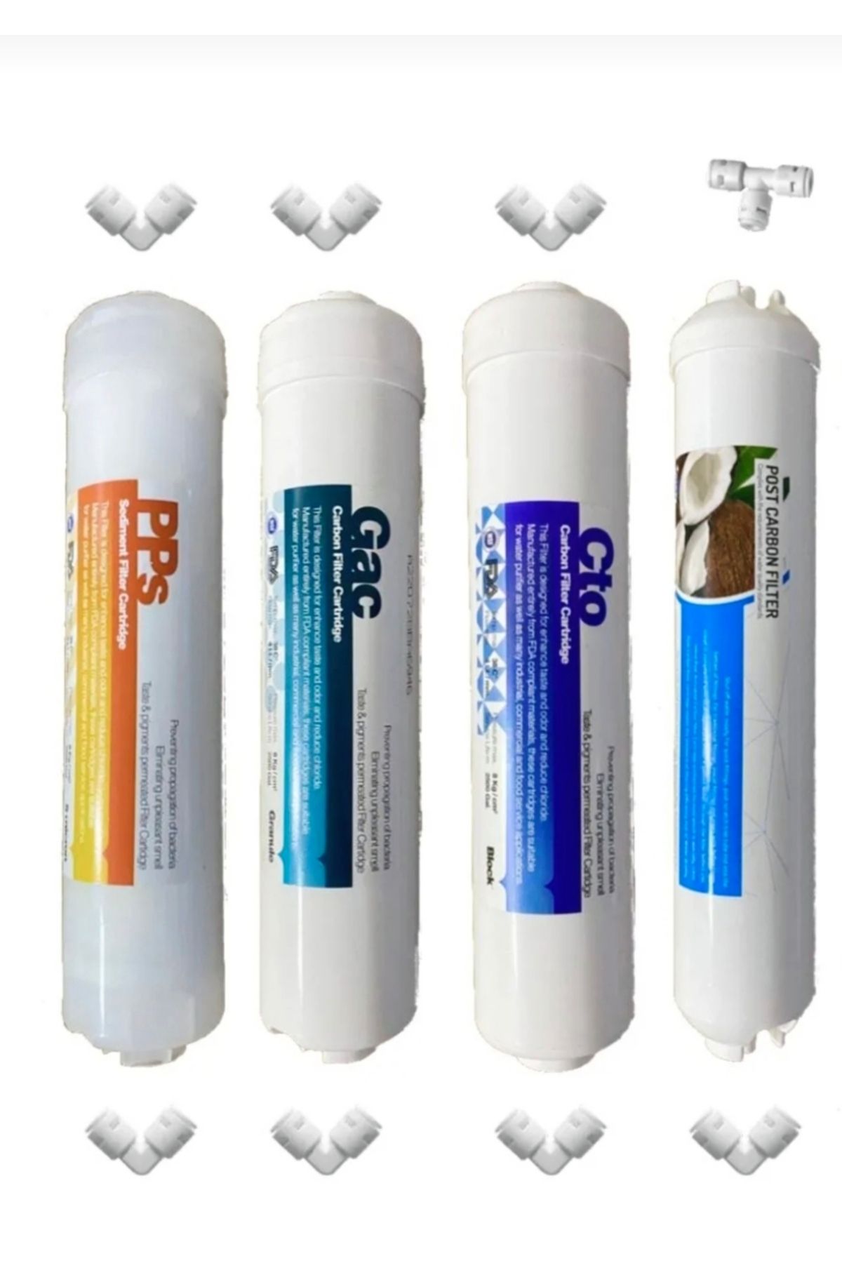 Lidex Ön 3'lü ve Post Carbon Tatlandırıcı Kapalı Kasa Su Arıtma Cihazı Filtresi