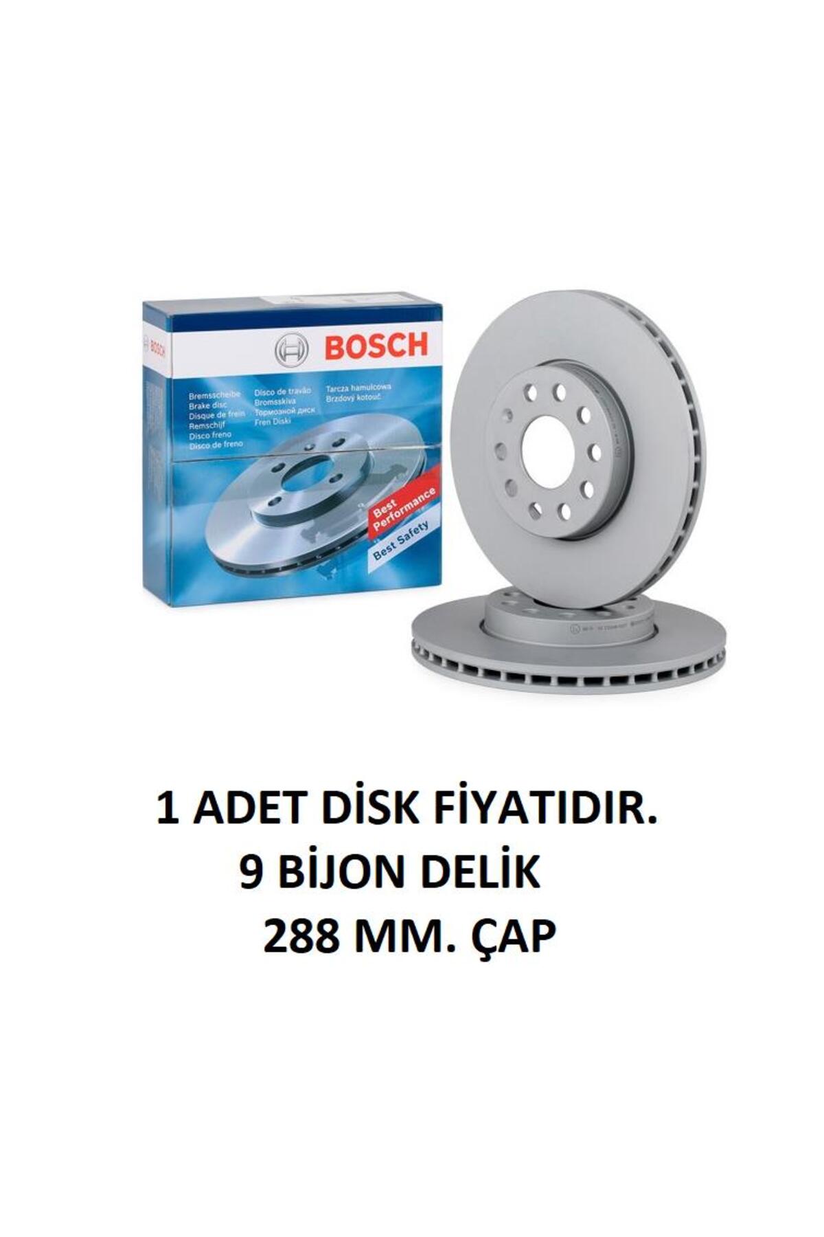 Bosch ÖN FREN DİSK CADDY 3-4-5 GOLF 5-6-7 JETTA 6-7OCTAVİA 3-4
