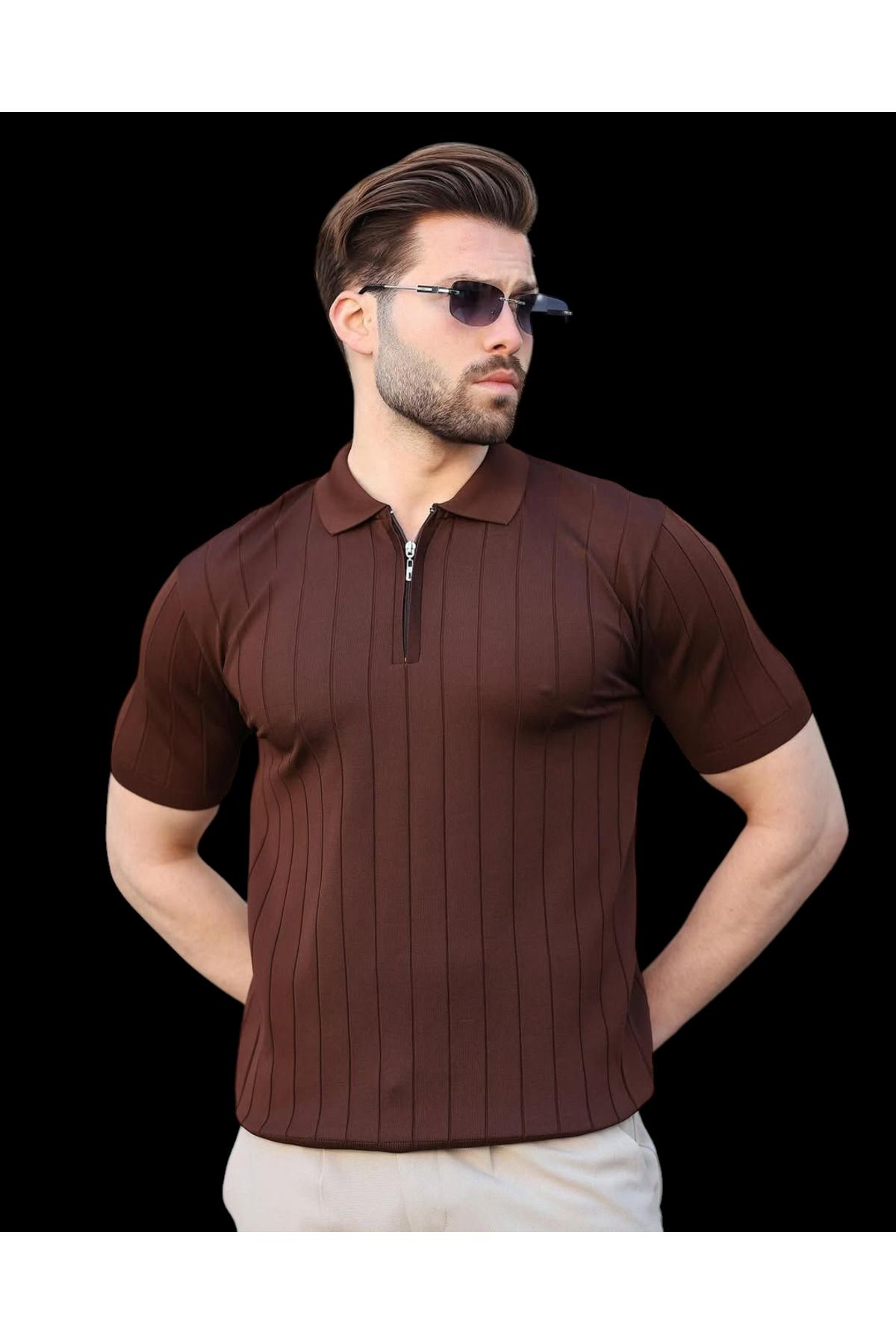 Turkuaz OB Polo Yaka Triko T-Shirt
