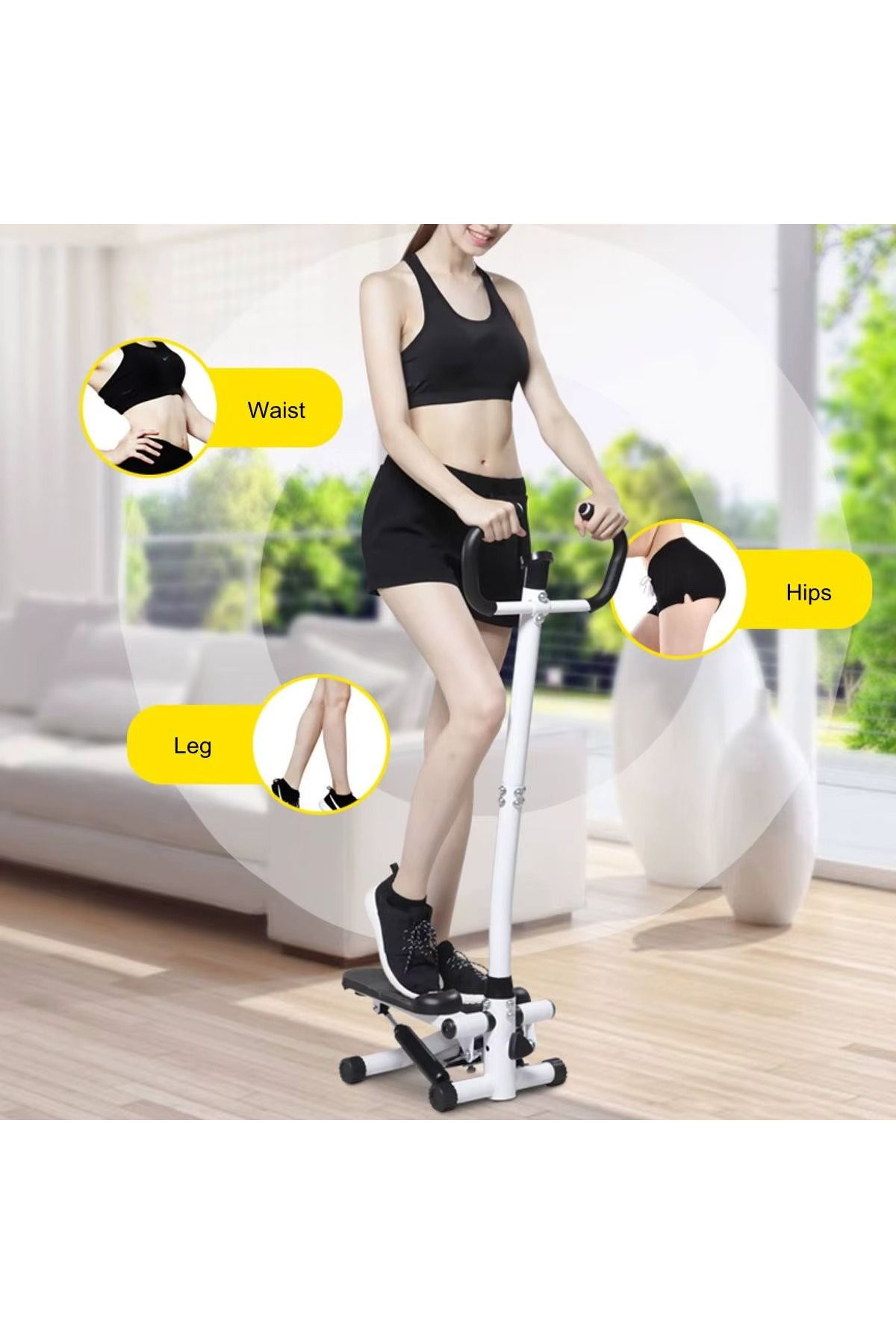 TeknoClass-Vertical Elliptical Stepper Exercise Machine Step Band Stepper Air Resistance Band Step Exercise Machine 1