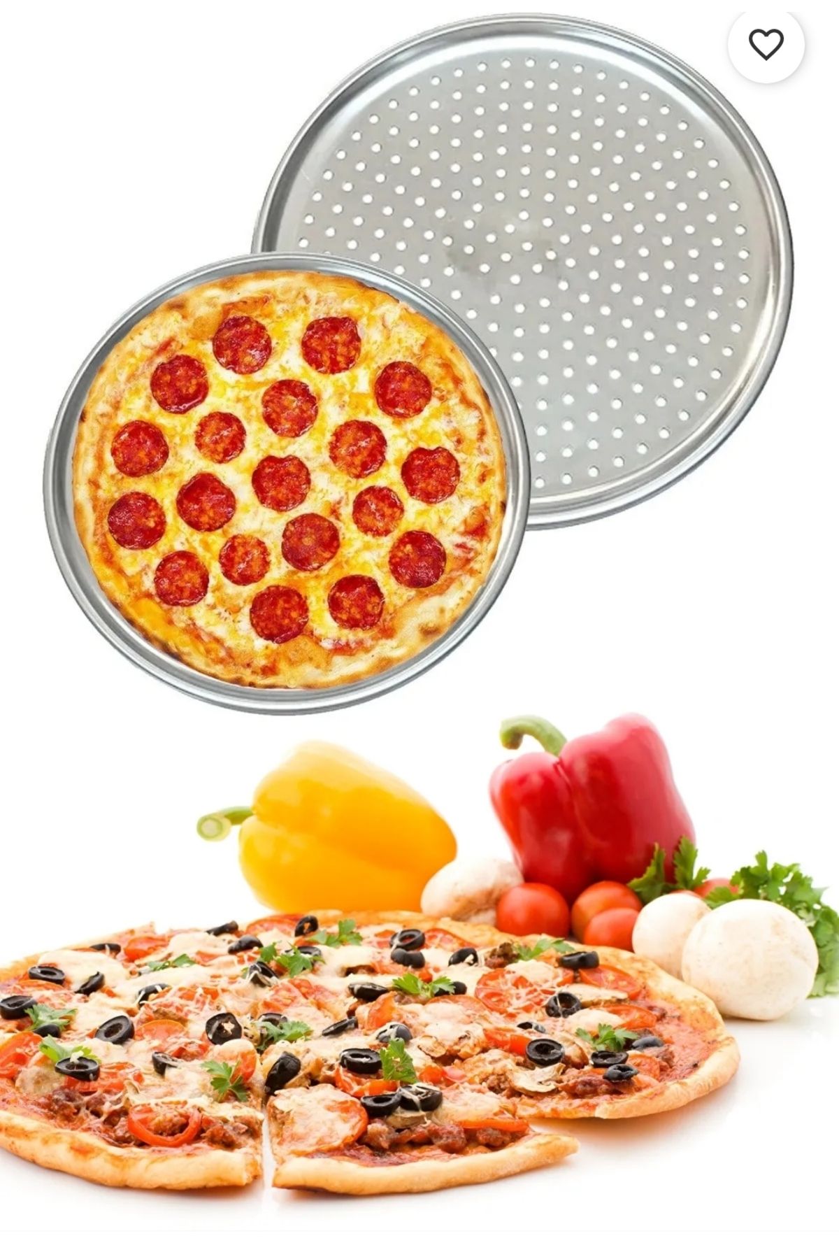 ARCET Delikli, Pizza,Pide, Lahmacun Tepsisi 34cm