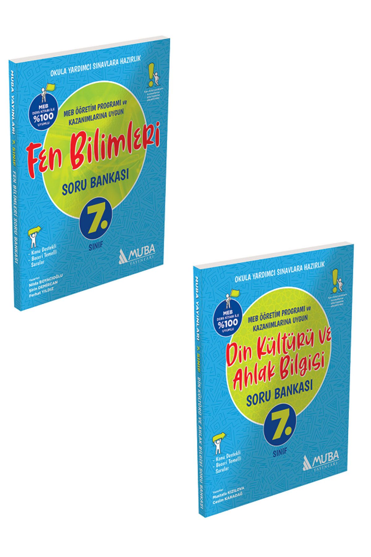 Evrensel İletişim Yayınları 7.Sınıf Muba Fen Bilimleri + Din Kültürü Soru Bankası / Konu Destekli Beceri Temelli / 2 KİTAP