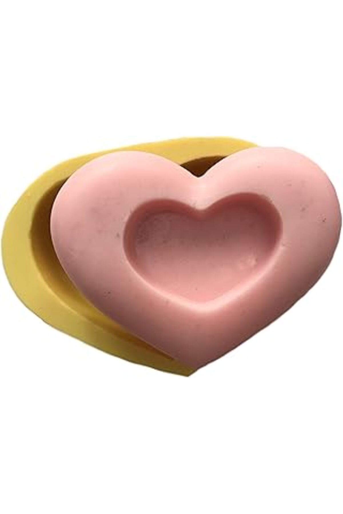 Karachil Kalp Şeklinde Tea Light Mum Altlığı Kalibi 7,5X5,5X2 Cm