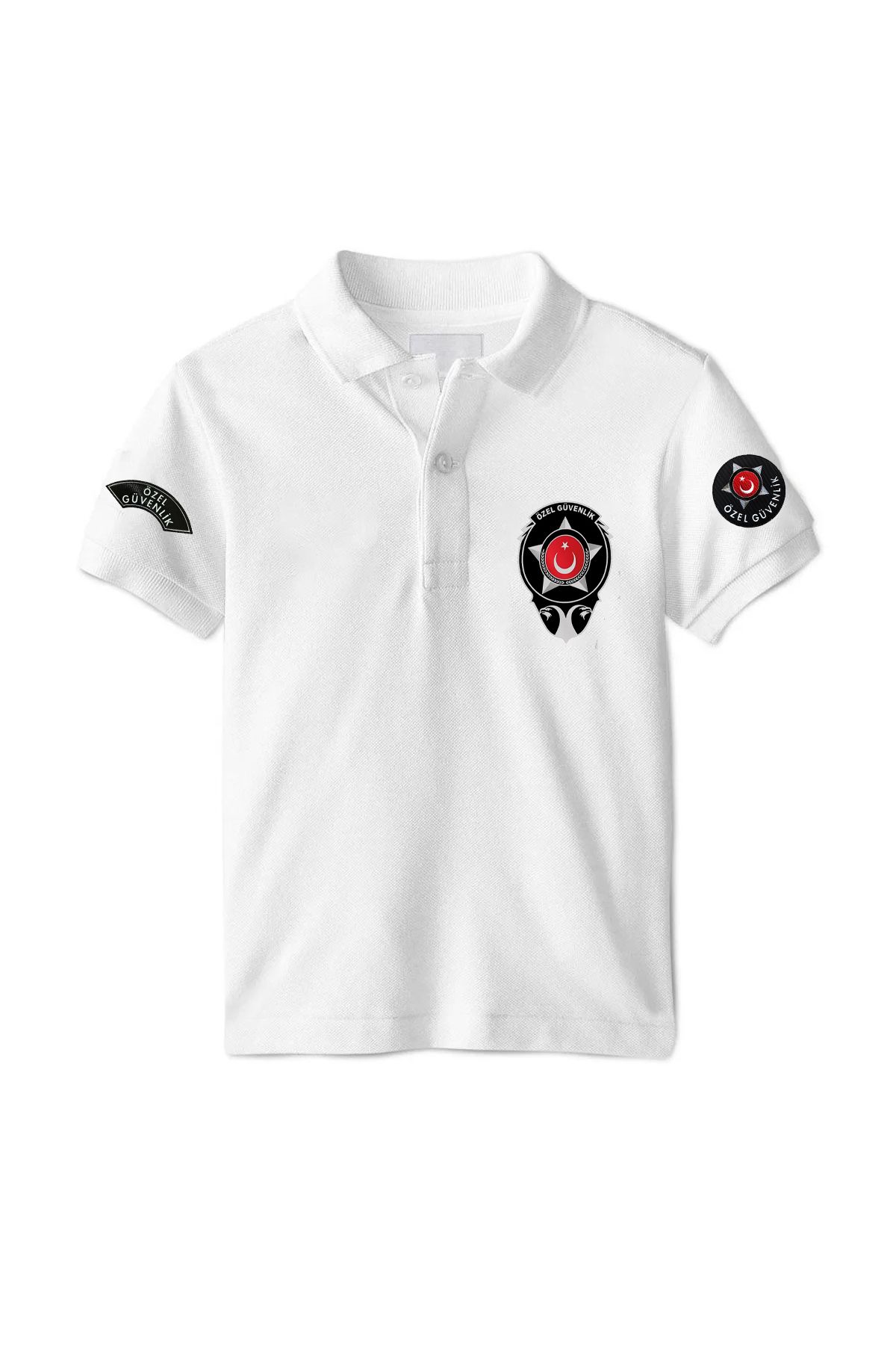 Pisa Art Özel Güvenlik Polo Yaka Kol Baskı Detaylı T-Shirt