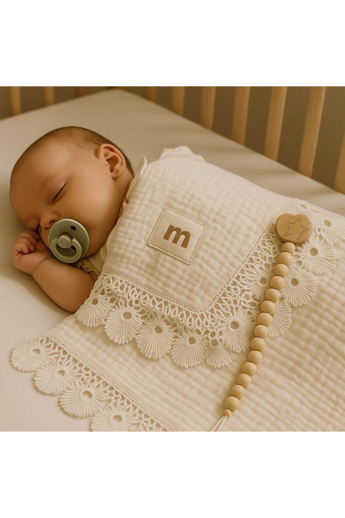 MİLAYS LİFE HOME COLLECTİON LOVEMAXX MÜSLİN BATTANİYE TARAK EMZİK TUTACAĞI PREMİUM SET