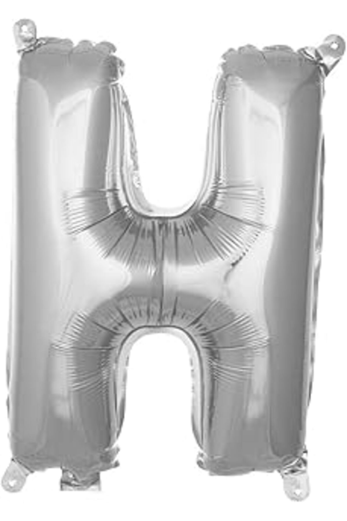 Karachil Parti Vitrini H Harfi 16 Inç Gümüş Renk Folyo Balon 36 Cm (GÜMÜŞ)