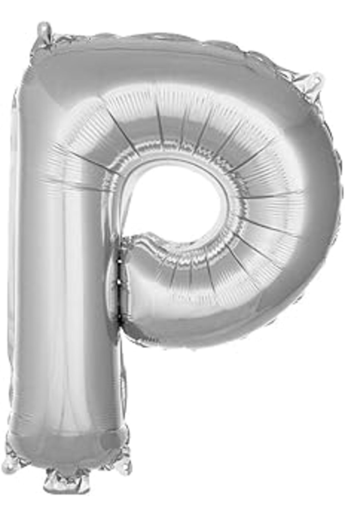 Karachil Parti Vitrini P Harfi 16 Inç Gümüş Renk Folyo Balon 36 Cm (GÜMÜŞ)