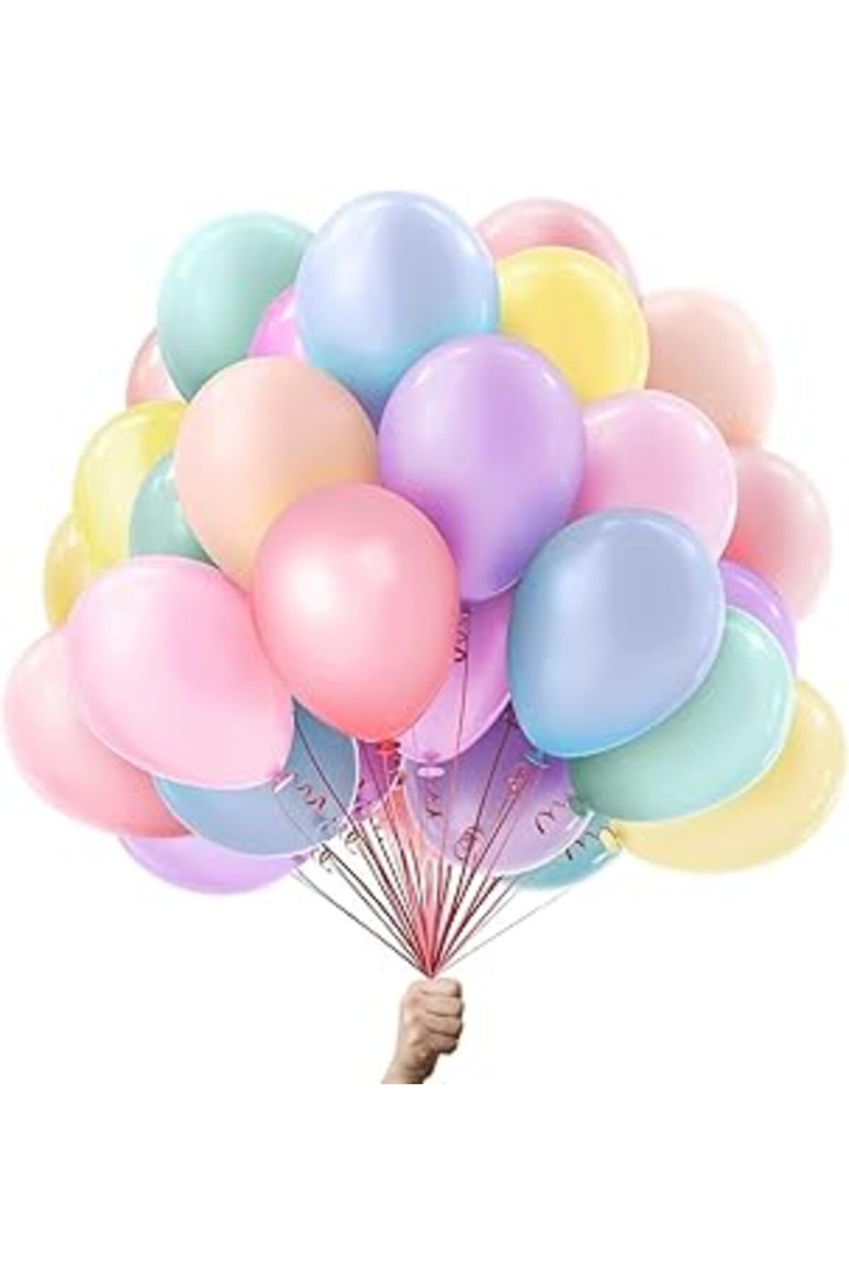 Pazarcan 25 Adet Karışık Pastel Renkler Parti Balonları Doğum Günleri, Düğünler Ve Yıldönümleri Için Renkli