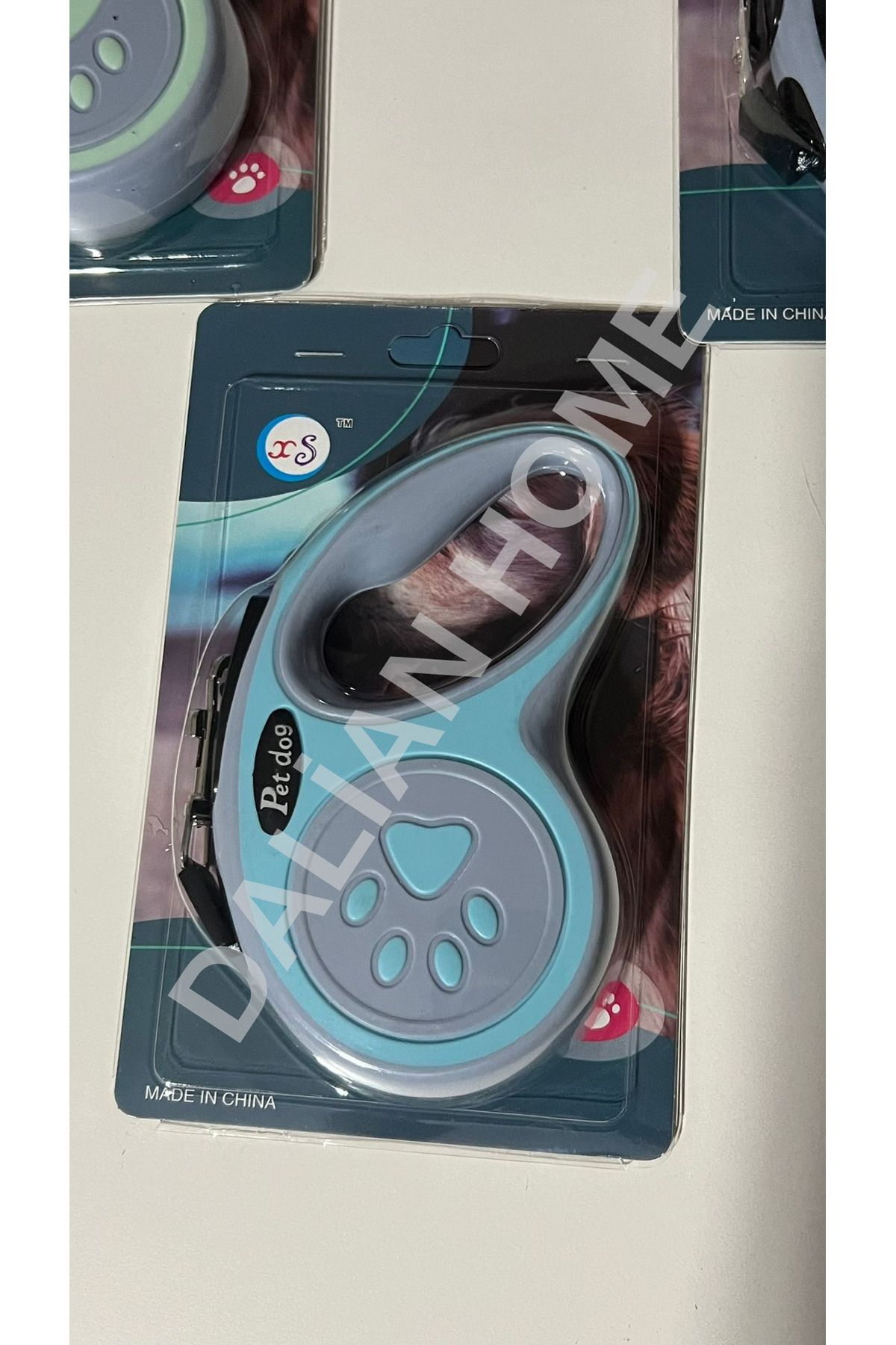 Dalian Home Evcil Hayvan Otomatik Geri çekilebilir Pati Desenli Gezdirme Tasması 3 Mt Kompakt Küçük