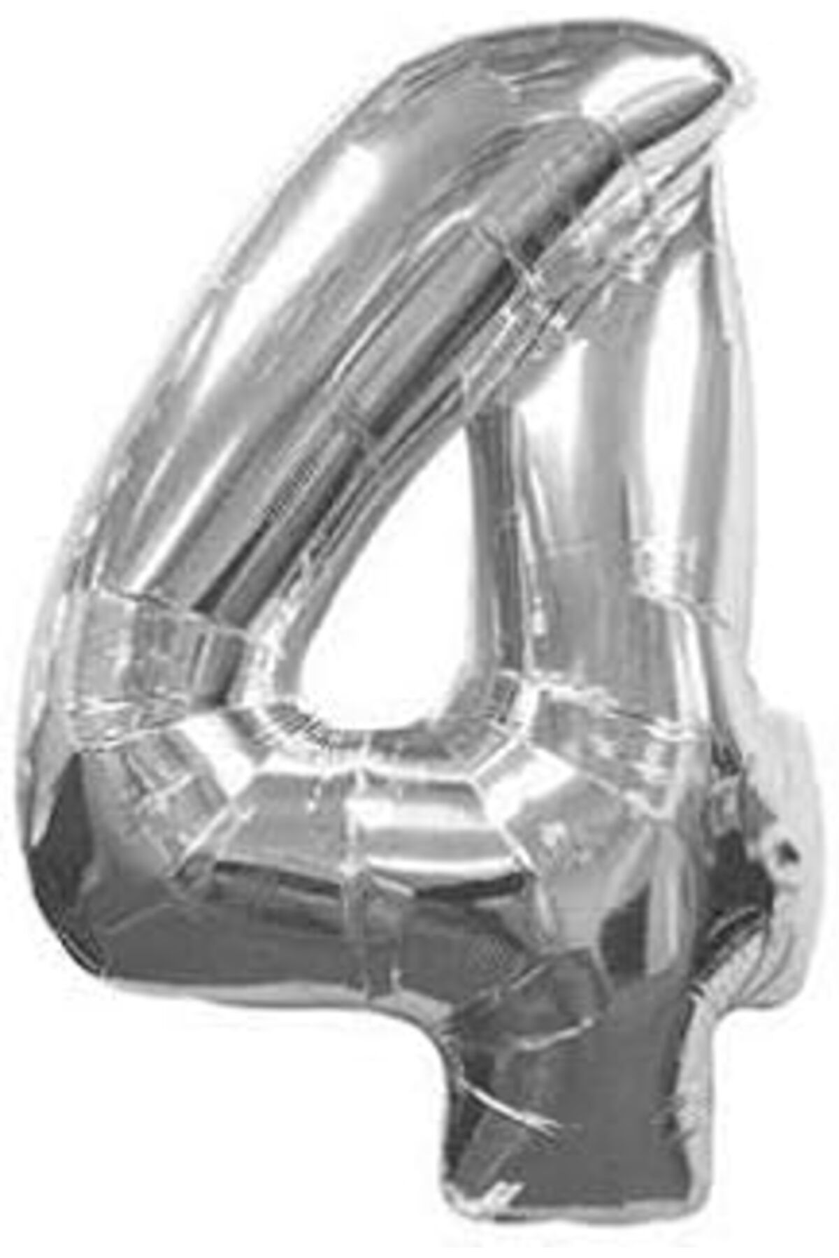 Karachil Benim Marifetlerim - 4 Rakamı Gümüş Folyo Balon 16 Inch 40 Cm