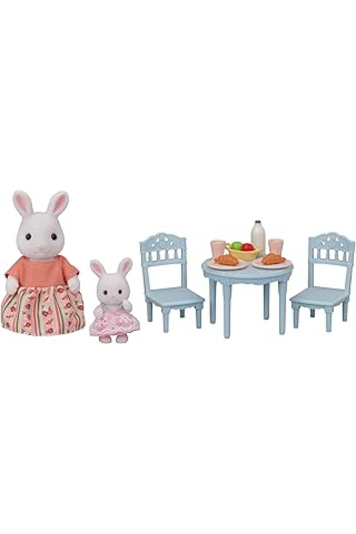 Karachil Sylvanian Families Kar Tavşanı Anne Ve Bebek Kahvaltı Seti