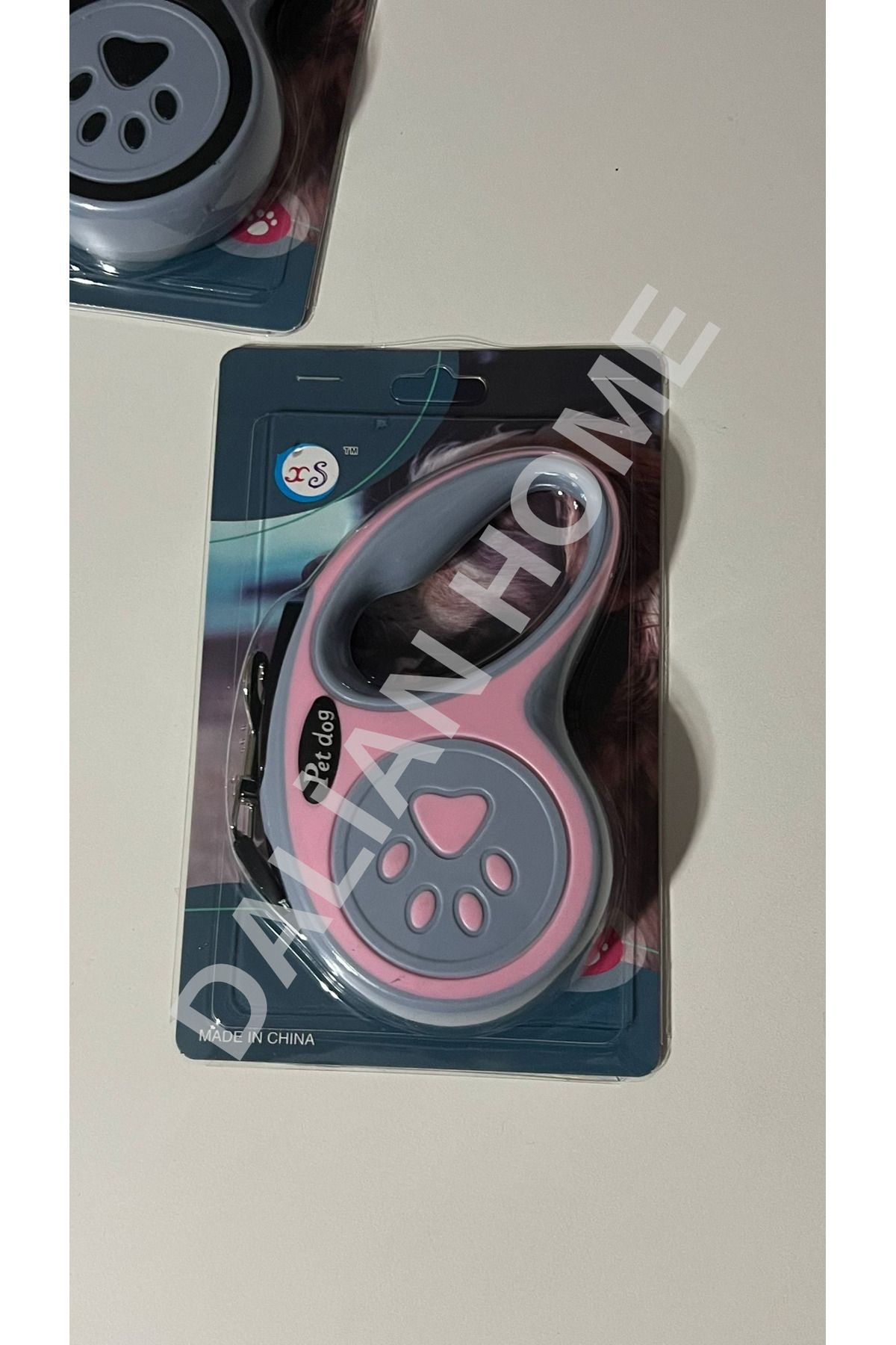 Dalian Home Evcil Hayvan Otomatik Geri çekilebilir Pati Desenli Gezdirme Tasması 3 Mt Kompakt Küçük