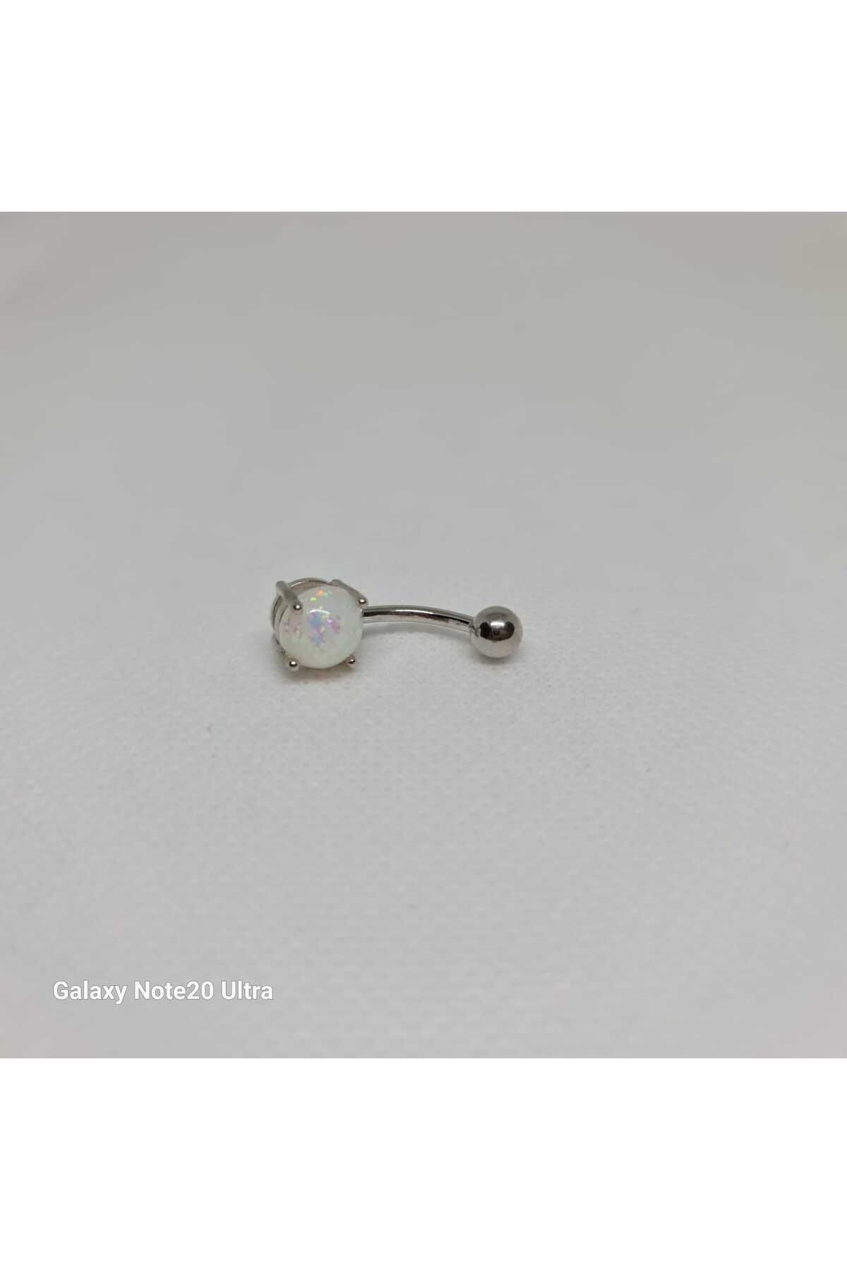 Store 316L Doğal Taş Temalı Paslanmaz Çelik Göbek Piercing