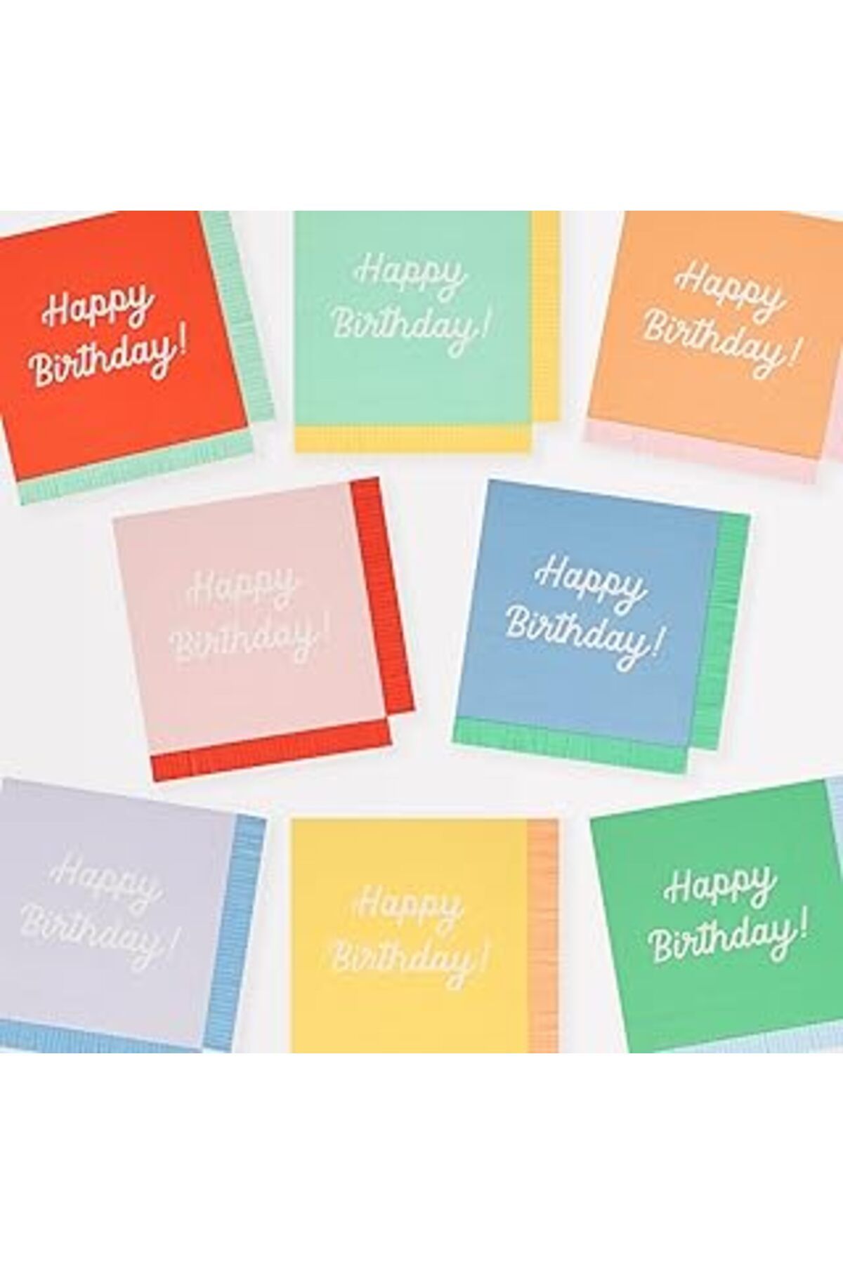 Karachil Meri Meri - Happy Birthday Peçeteler - L - 16 Adet