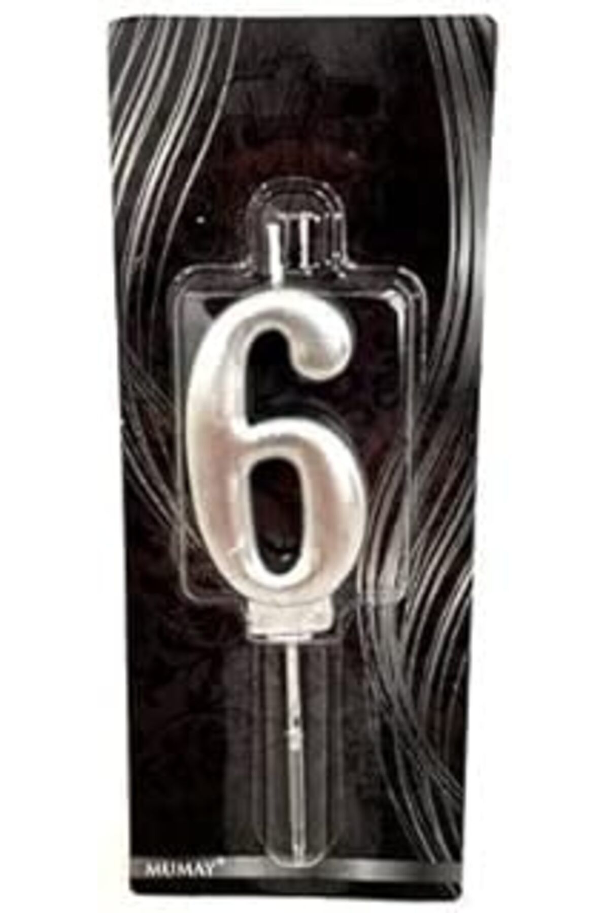 Karachil Benim Marifetlerim - 6 Yaş Gümüş Pasta Mumu