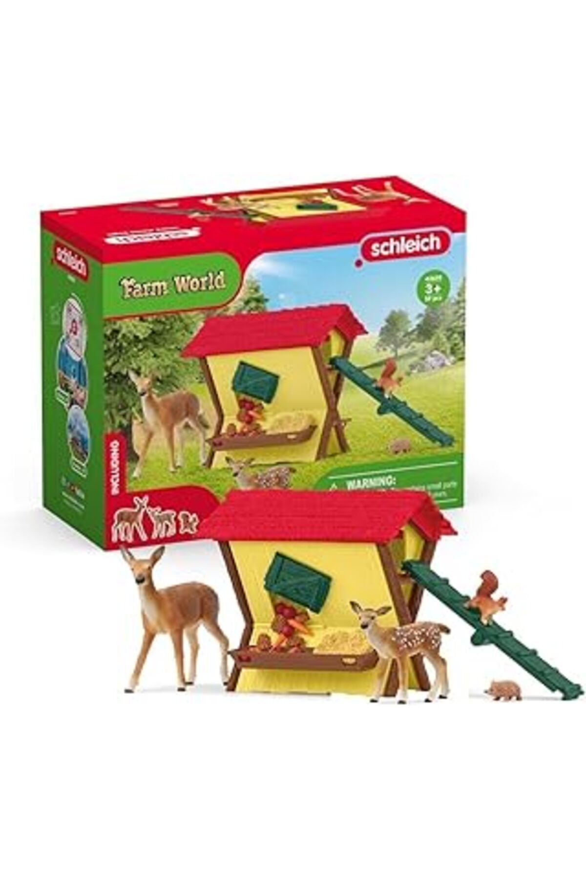 Qedii Schleich 42658 Orman Hayvanları Kulübesi, 3 Yaşından Itibaren Farm Dünyasi - Hediye Kutusu, 39 Parç