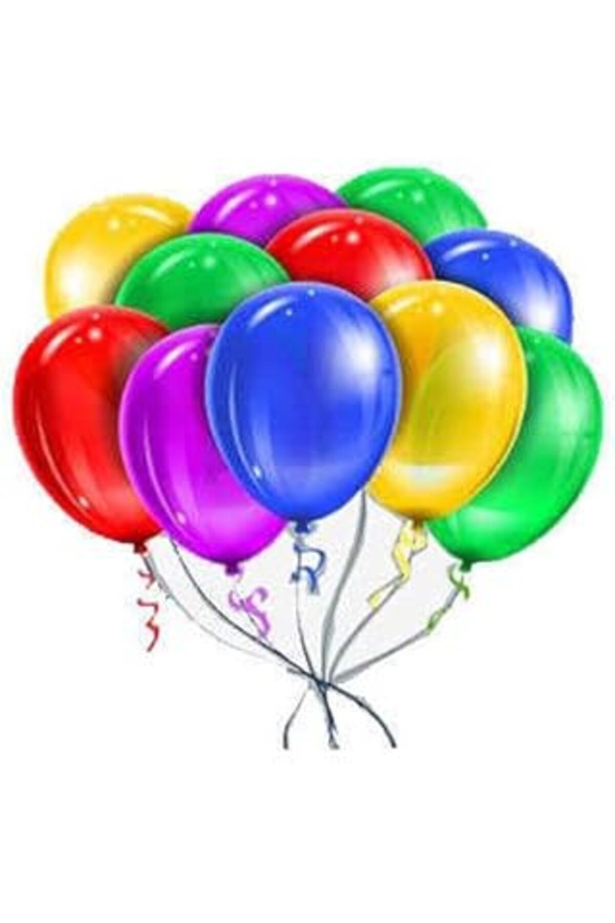 Karachil Benim Marifetlerim - Metalik Karışık Renkli Balon 12 Inch 5 Adet